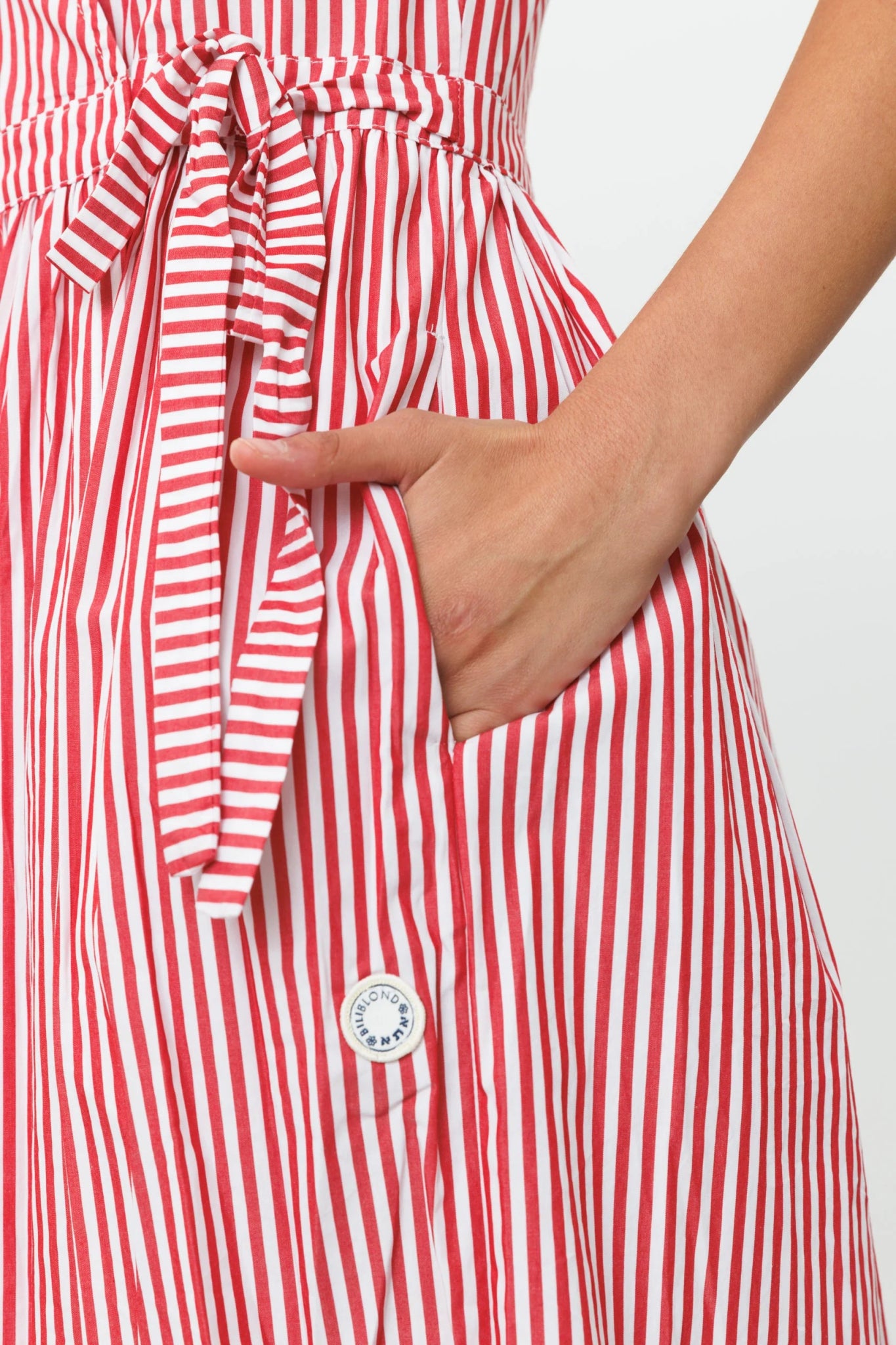 ALMA Dress Red Stripes - gallabia - BiliBlond Swimwear