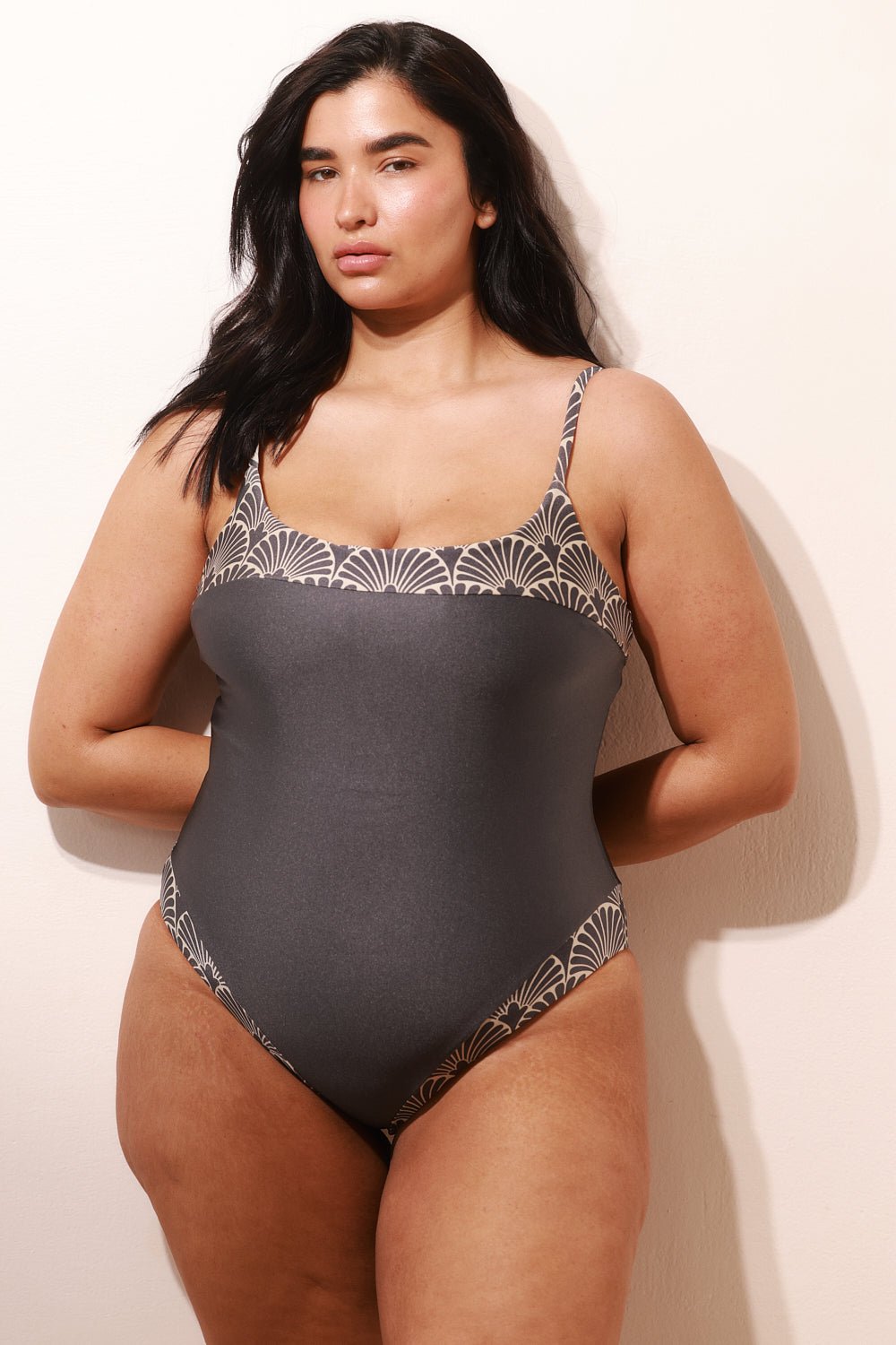 Cloud Shiny Leaf - one piece -BiliBlond Swimwear