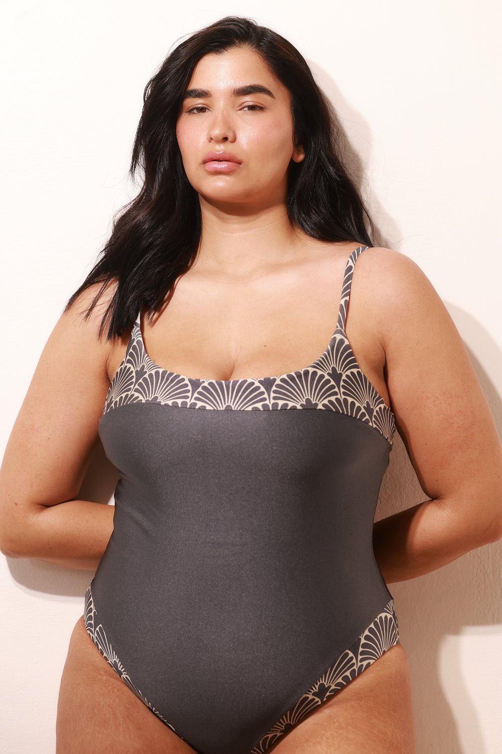 Cloud Shiny Leaf - one piece -BiliBlond Swimwear