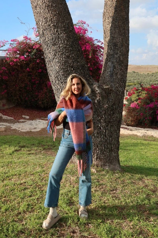 Fringed Scarf - knit set -BiliBlond Swimwear