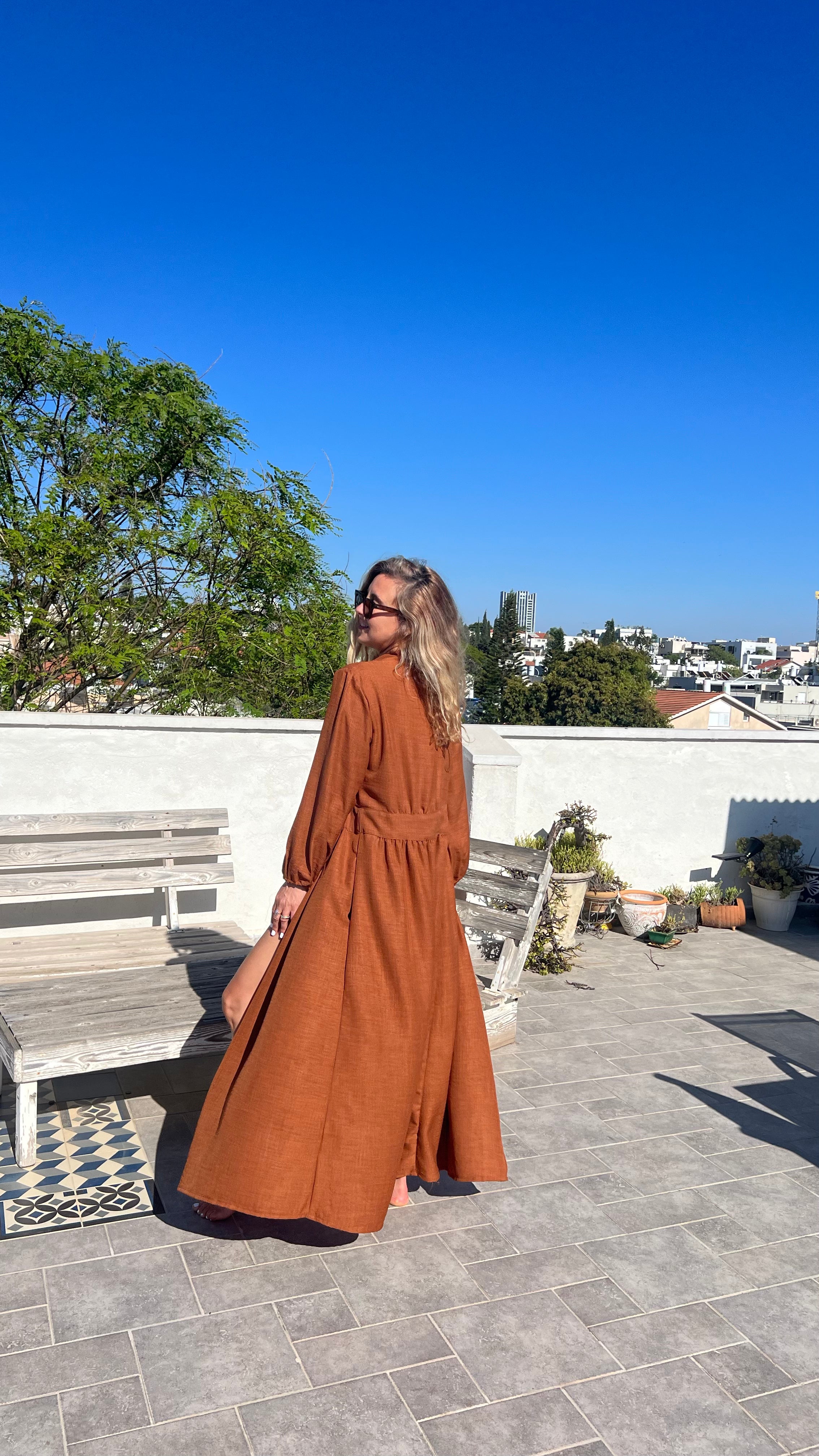 DAHAB KAFTAN CINNAMON
