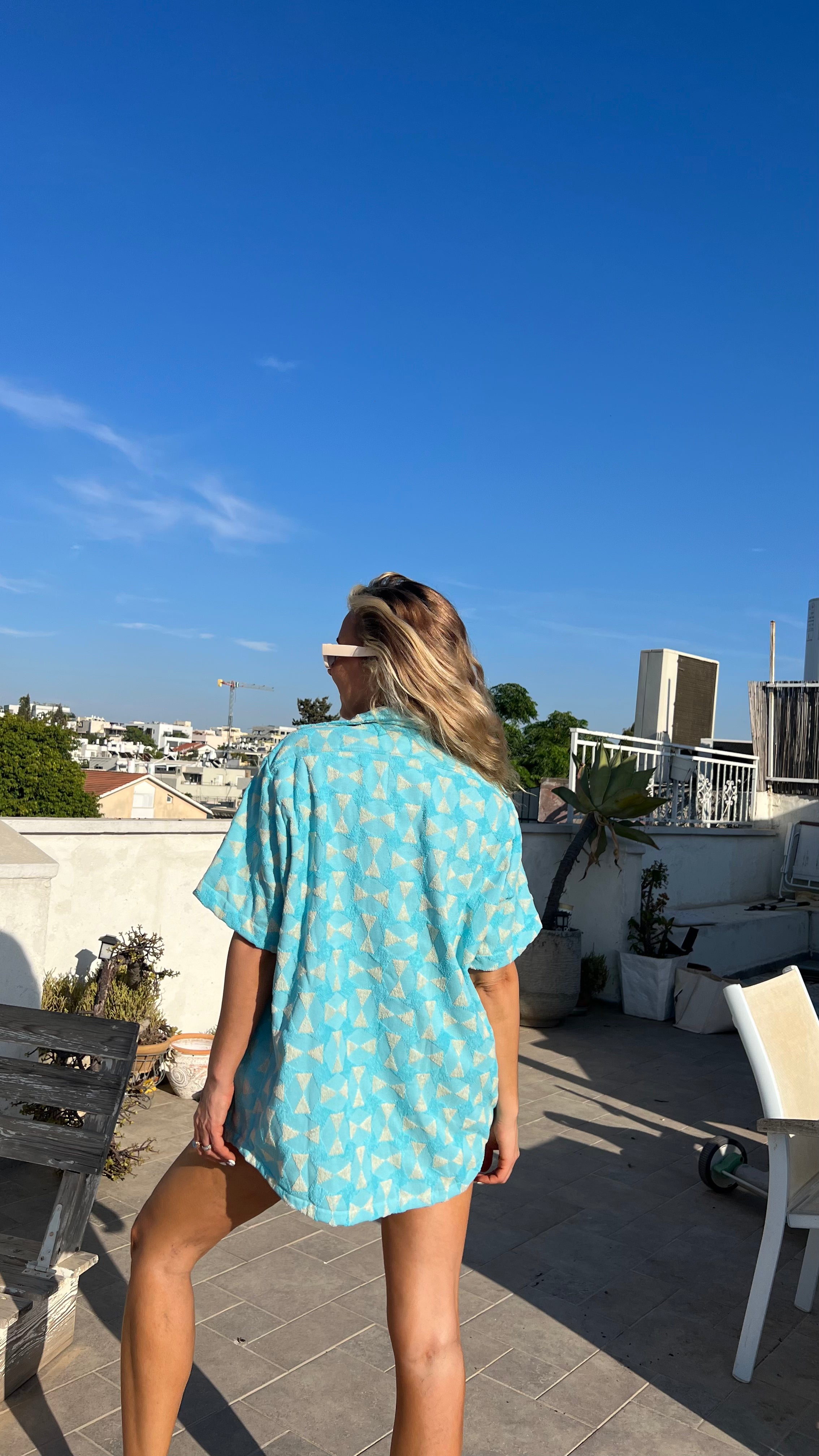 TERRY SHIRT Light blue