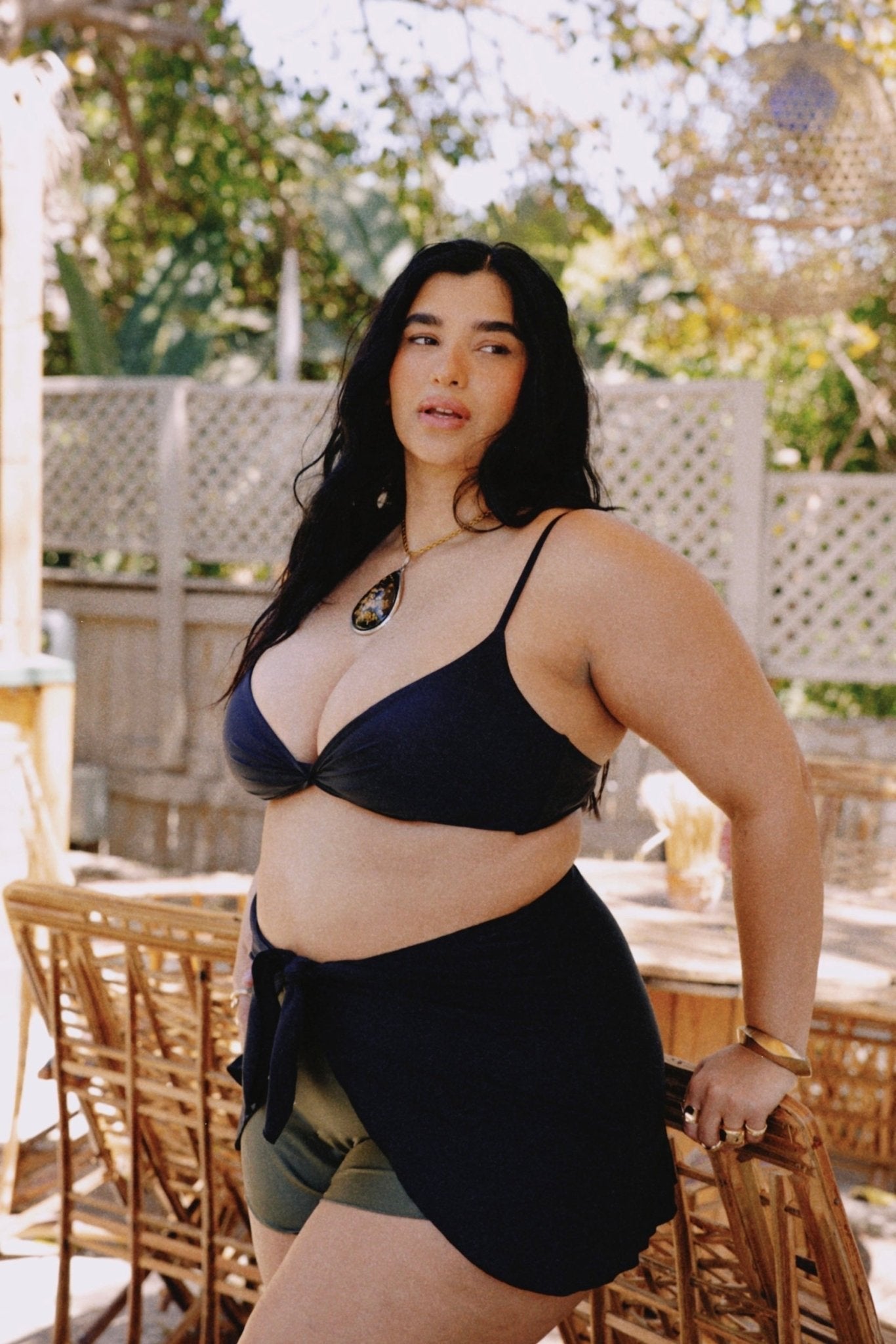Jordan Top Black Tie Back - BIKINI - BiliBlond Swimwear