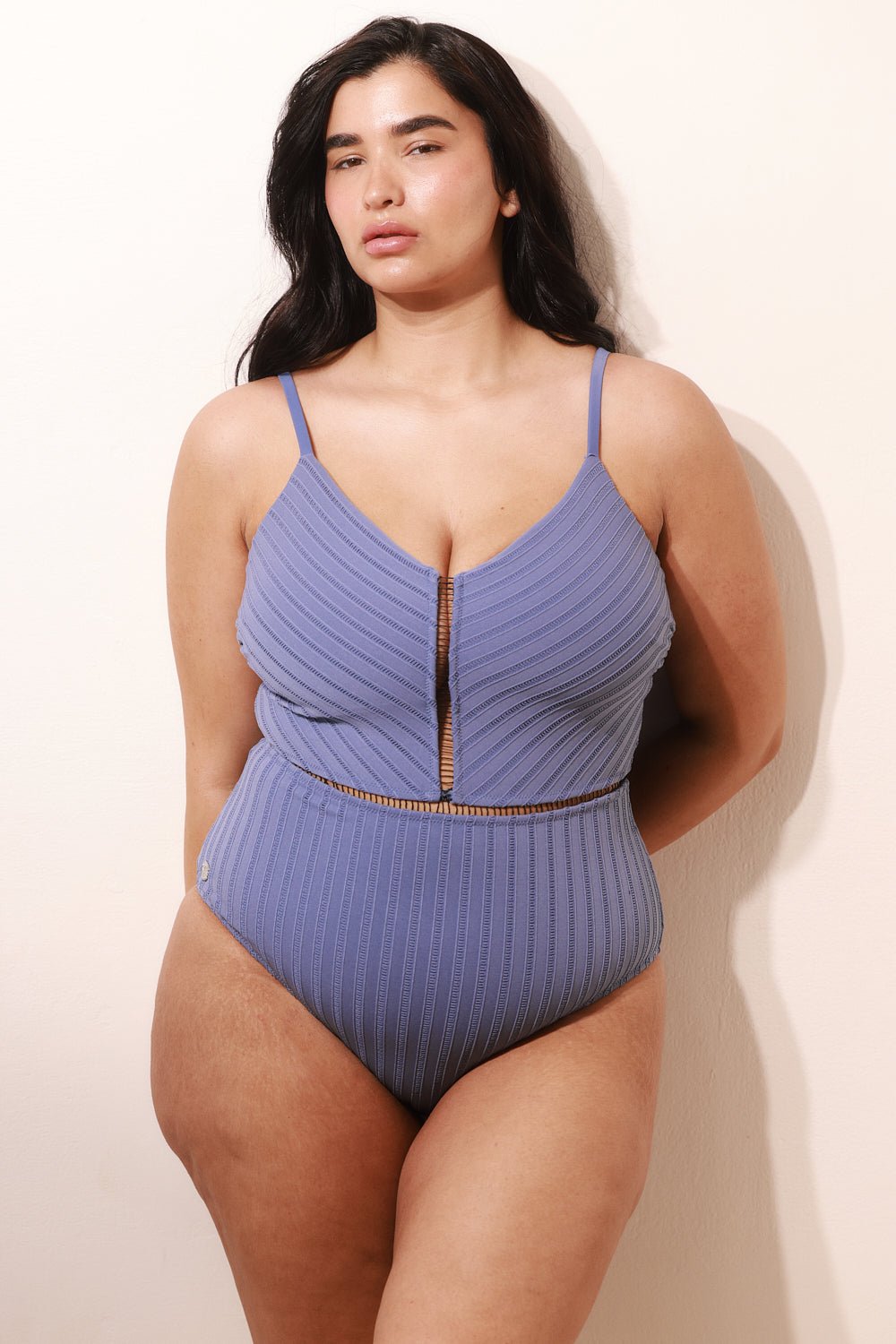 Kim Blue Trim - one piece - BiliBlond Swimwear