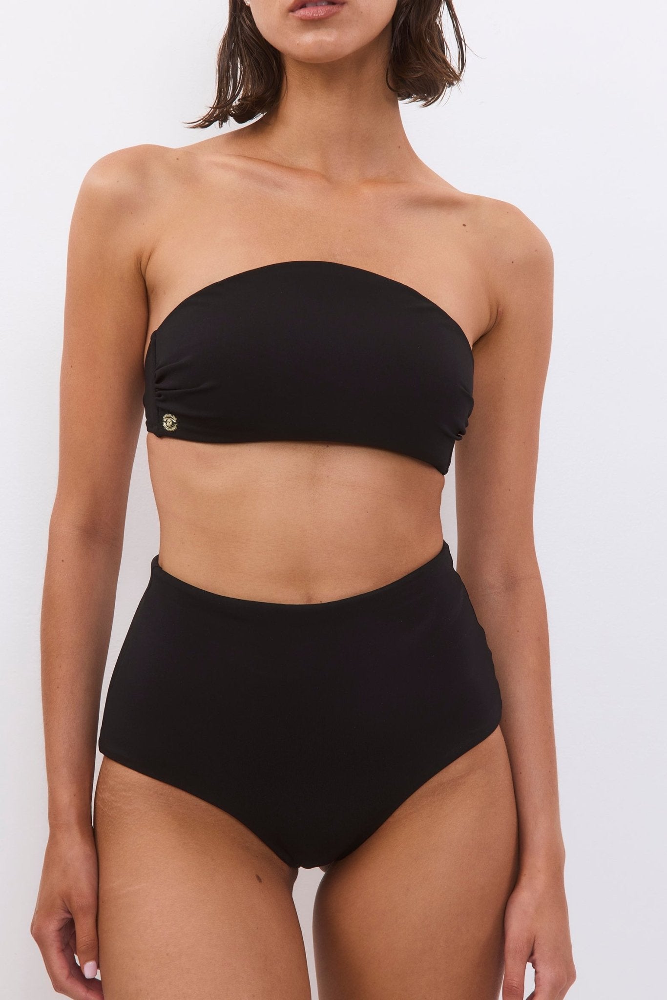 Lagoon Bottom Black - BiliBlond Swimwear