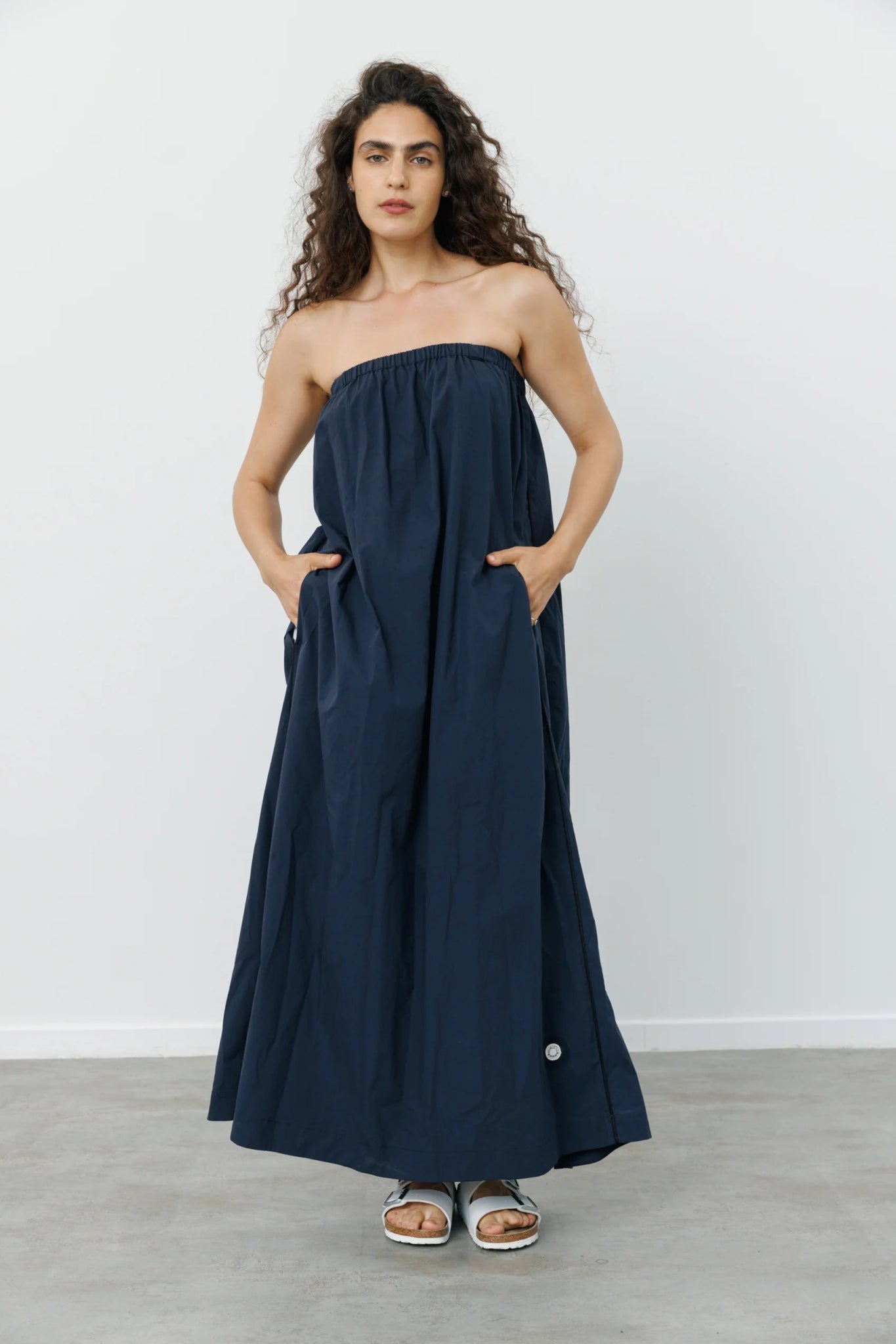 LOSHA Dress Navy - gallabia - BiliBlond Swimwear