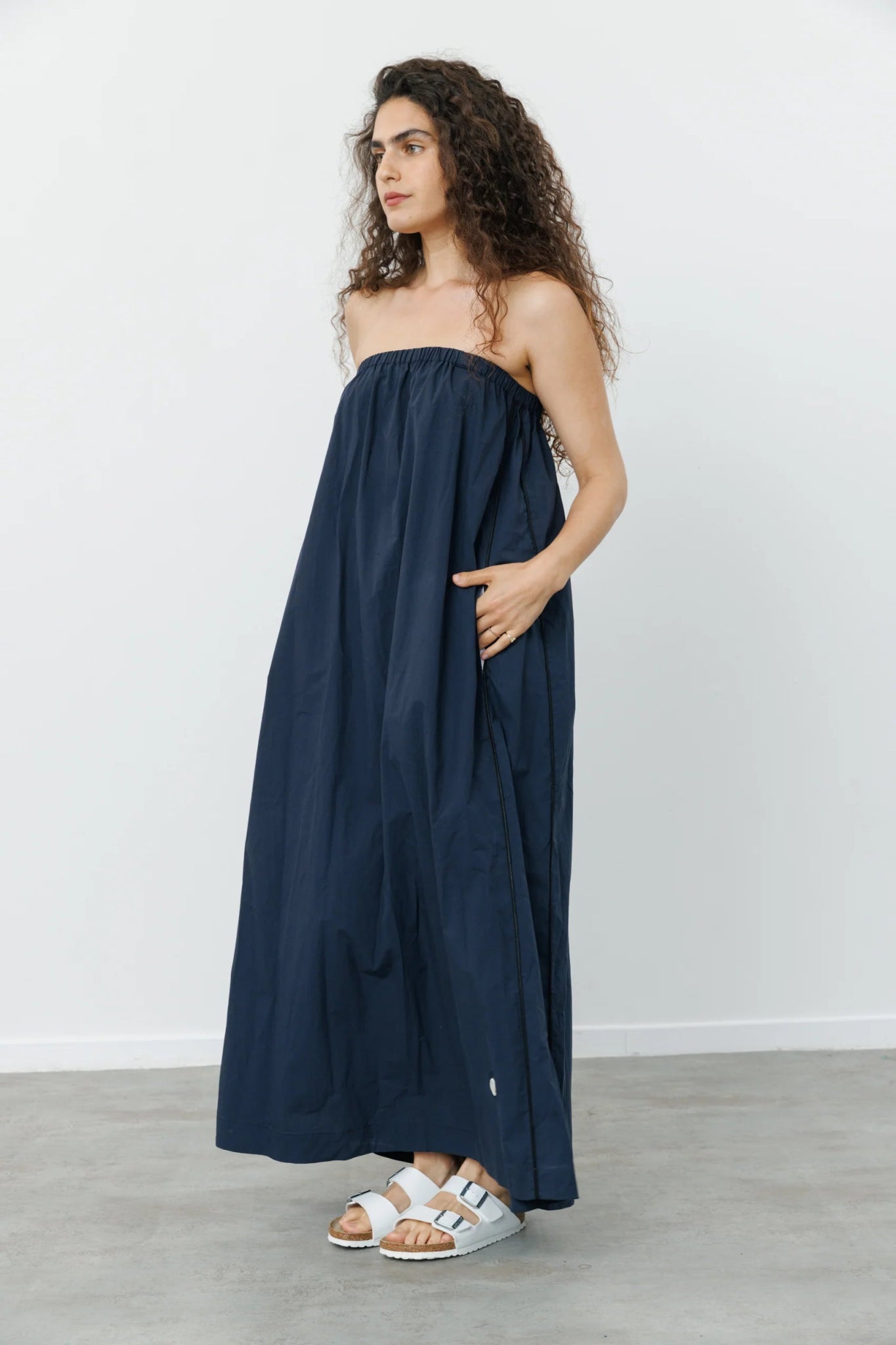 LOSHA Dress Navy - gallabia - BiliBlond Swimwear