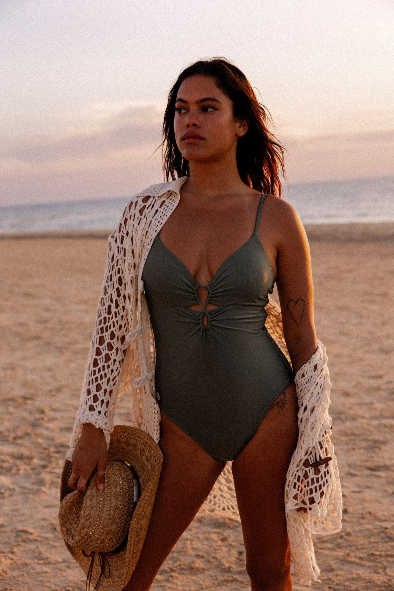 Nyanga Sage - one piece - BiliBlond Swimwear