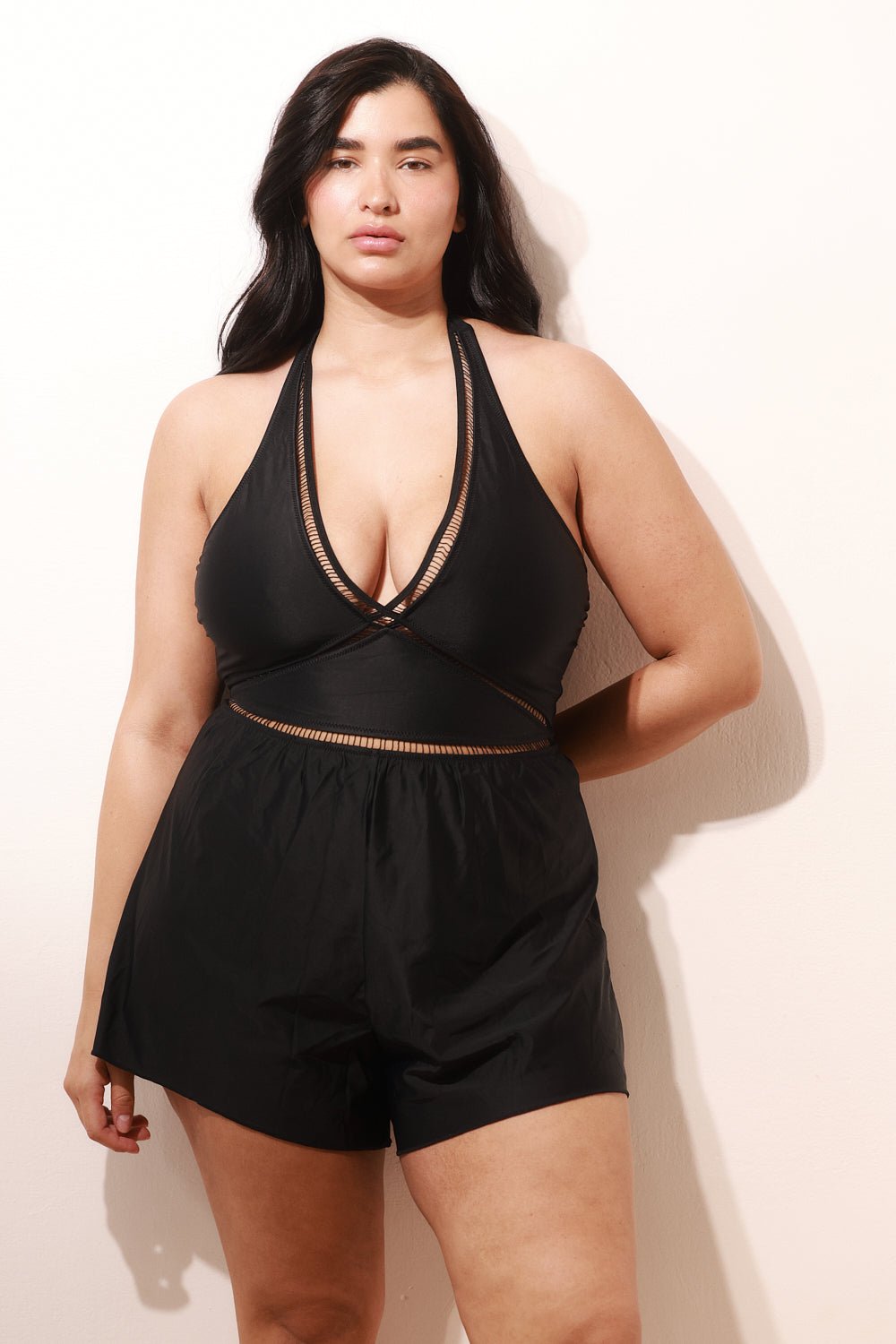 Overall Kedem Black - one piece - BiliBlond Swimwear