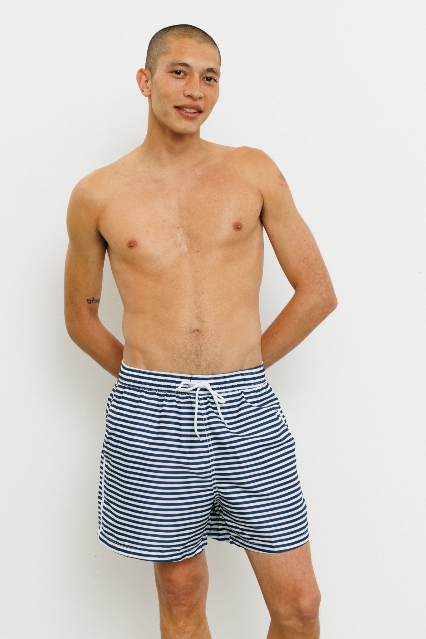 ROTEM SWIMSUIT SHORTS STRIPES - gallabia - BiliBlond Swimwear