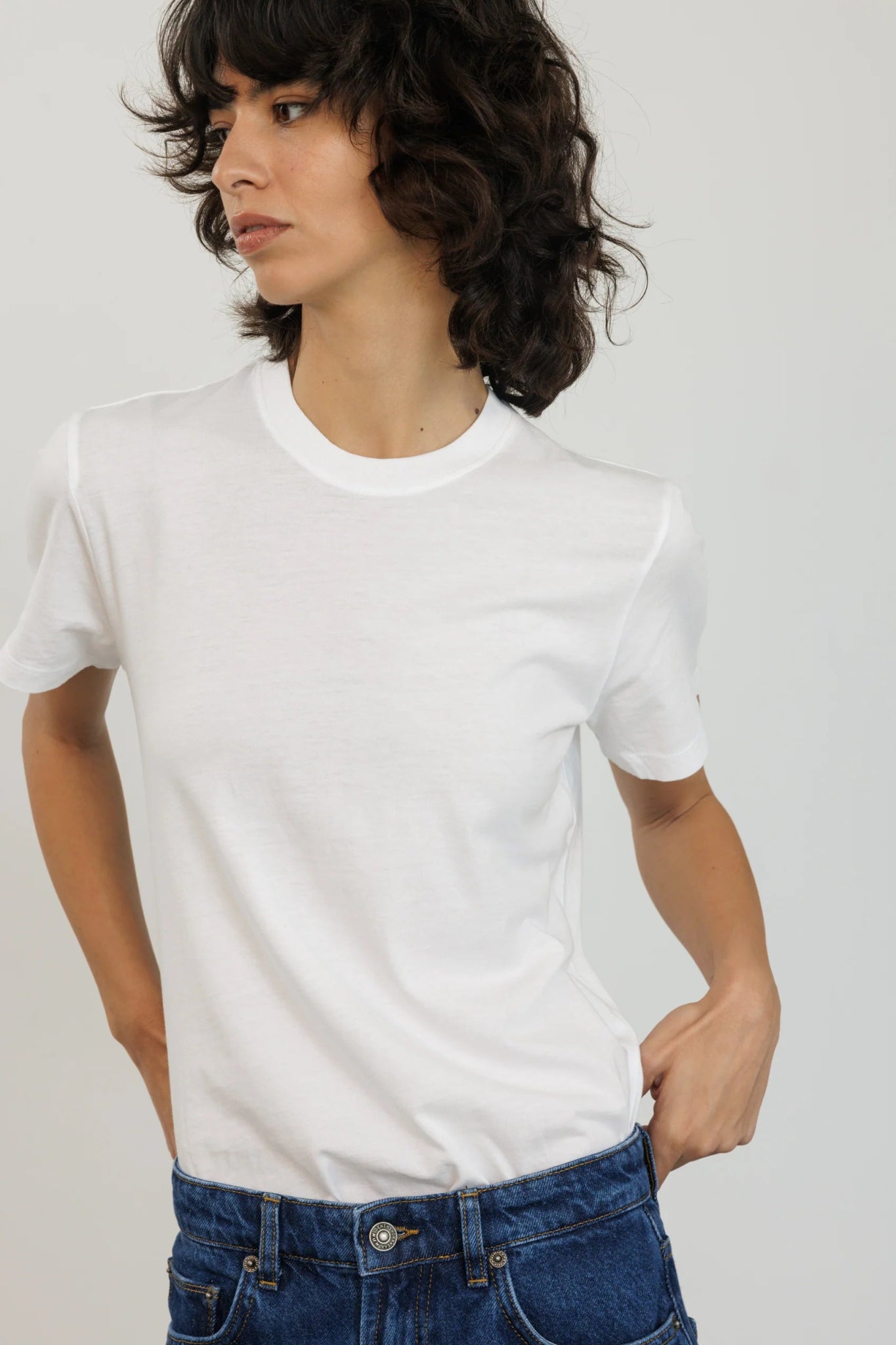 Shirly Tee White - gallabia - BiliBlond Swimwear