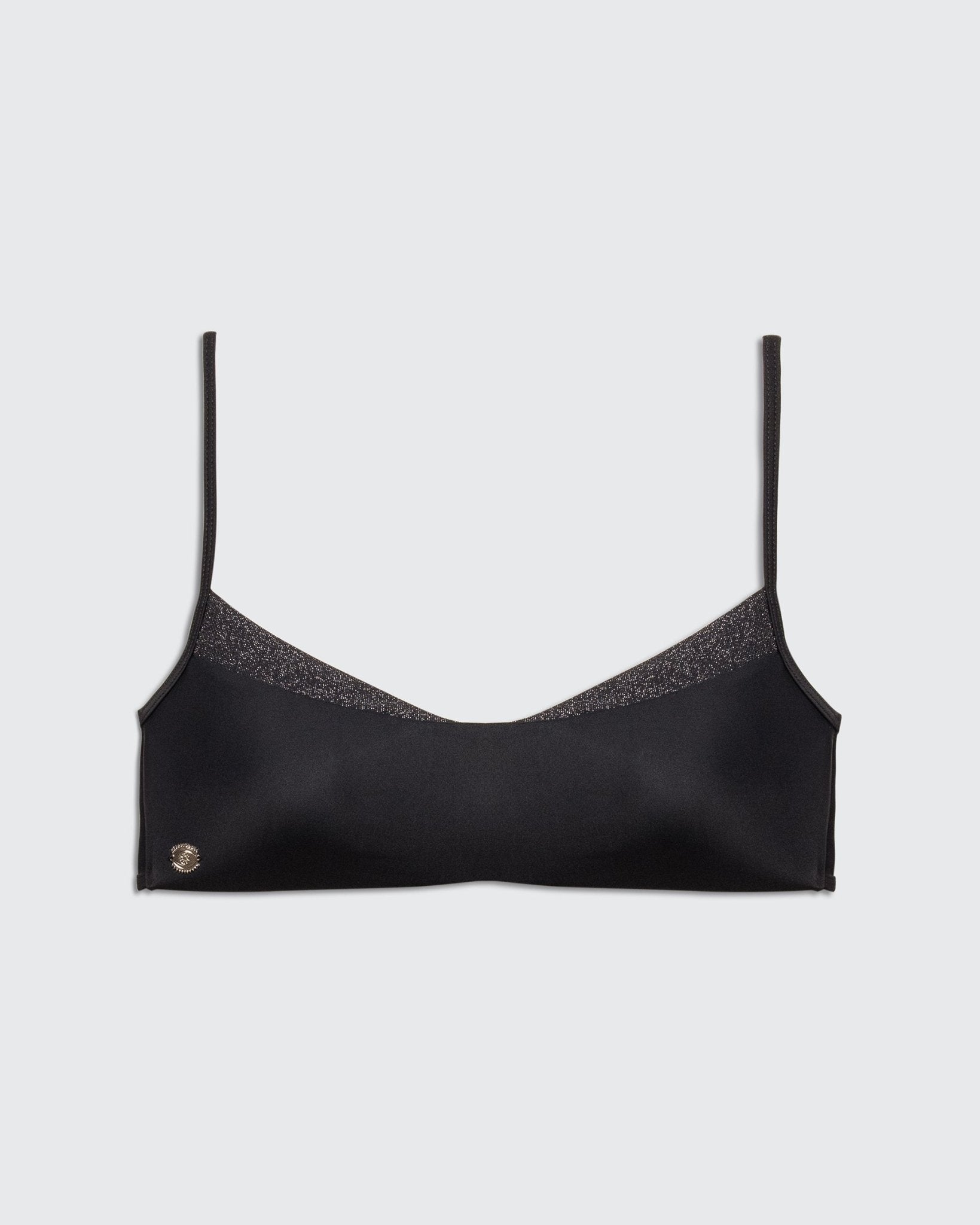 Venus Top Black Lurex - BIKINI - BiliBlond Swimwear