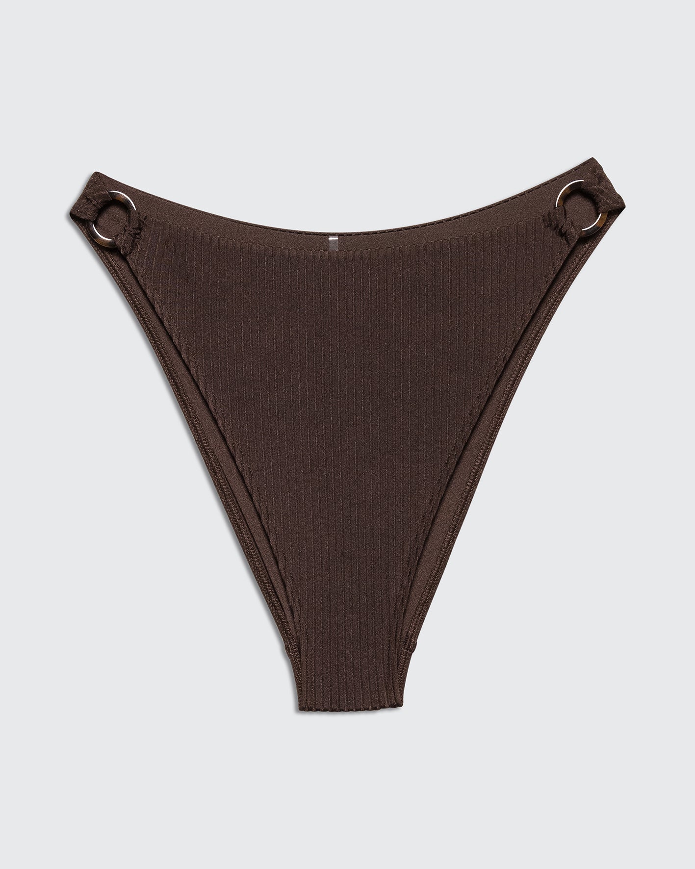 BASHAN BOTTOM BROWN RIB - BIKINI -BiliBlond Swimwear - ביליבלונד ביקיני