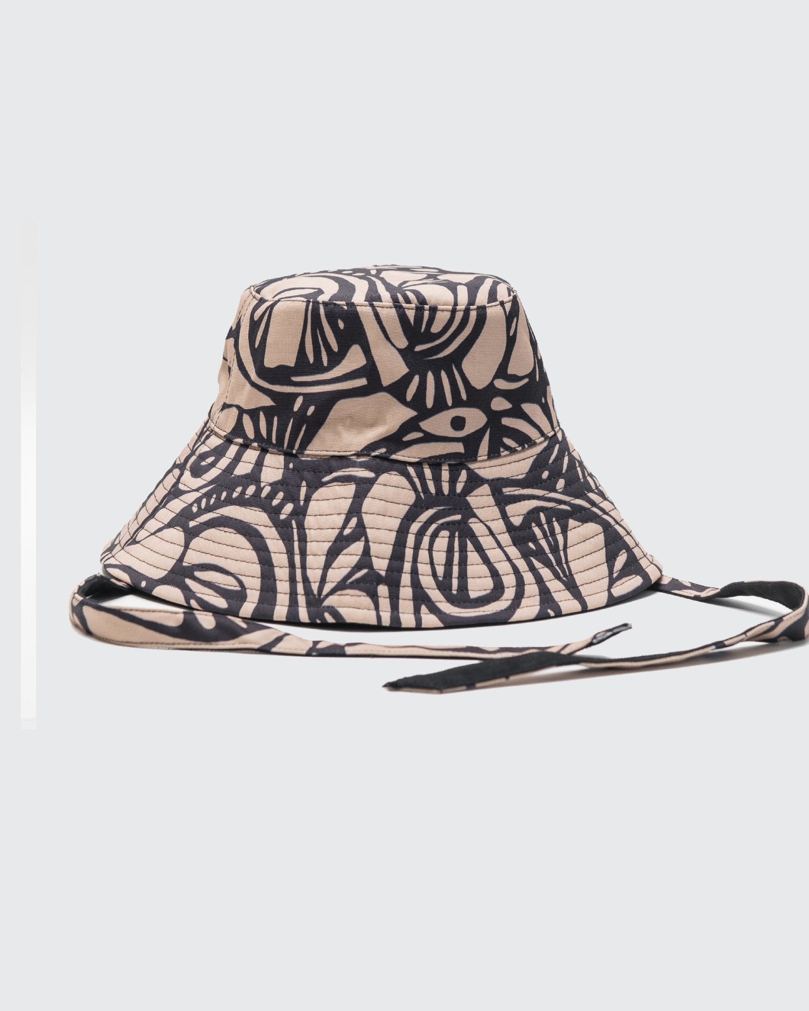 Bili Bucket hat reversible blk/print - jewelry -BiliBlond Swimwear