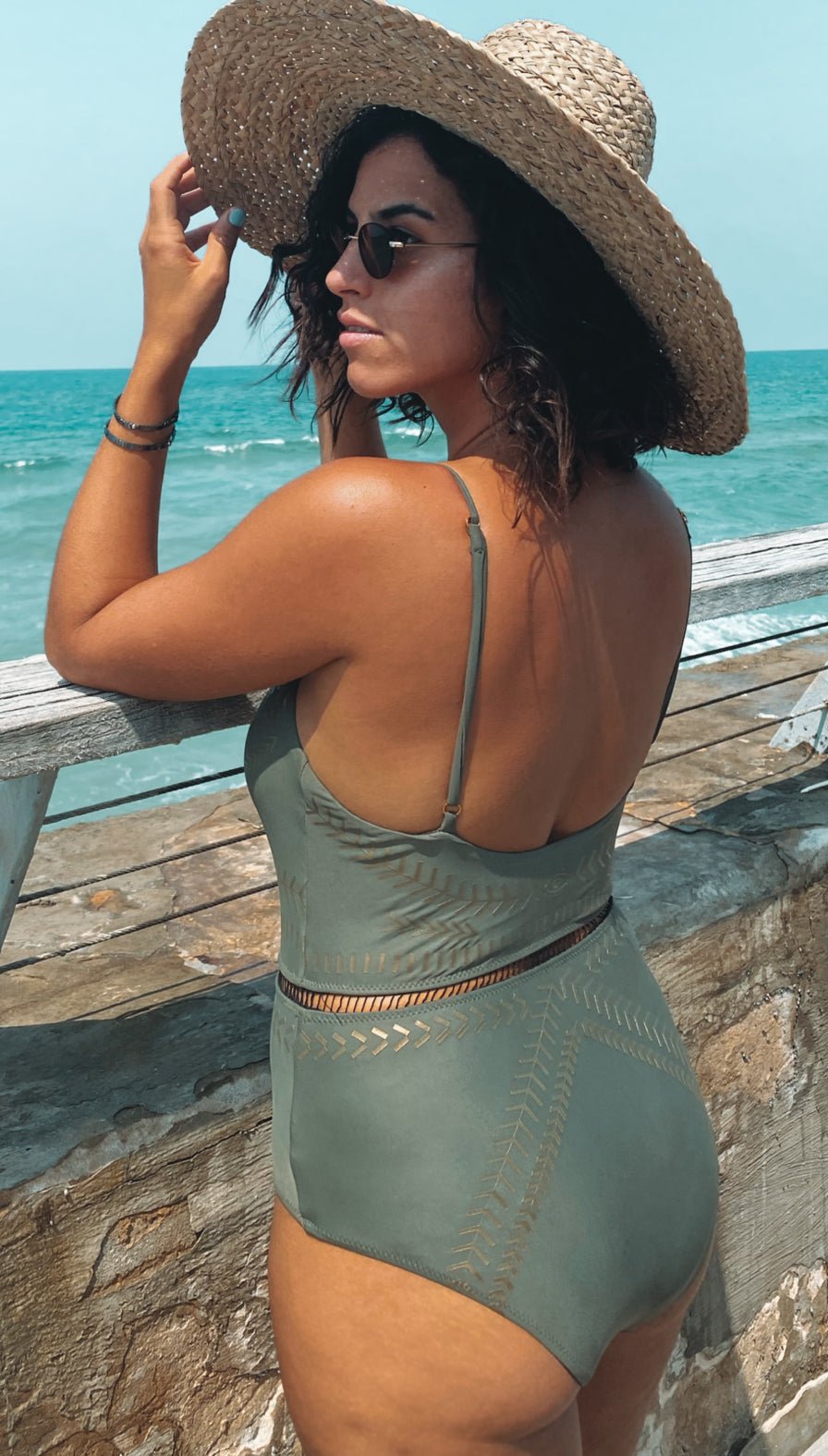 KIM OLIVE GOLD - one piece -BiliBlond LTD