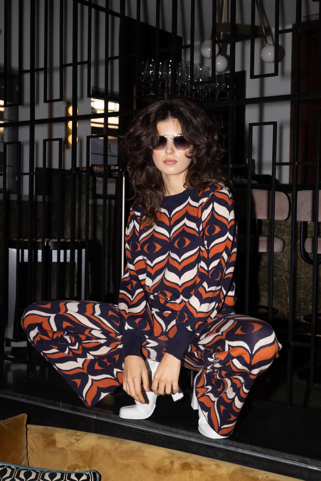 KNITTED SUIT all eyes - knit set -BiliBlond Swimwear