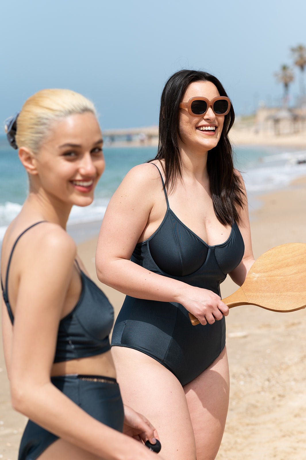 Paleo reversible printed Metal blue - one piece -BiliBlond LTD