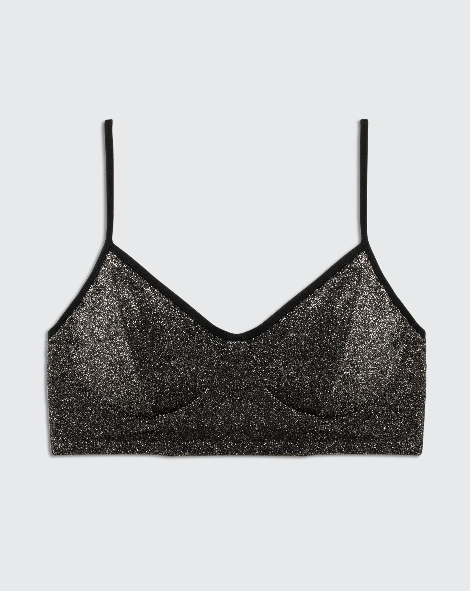 PALEO SILVER BLACK TOP - BIKINI -BiliBlond LTD