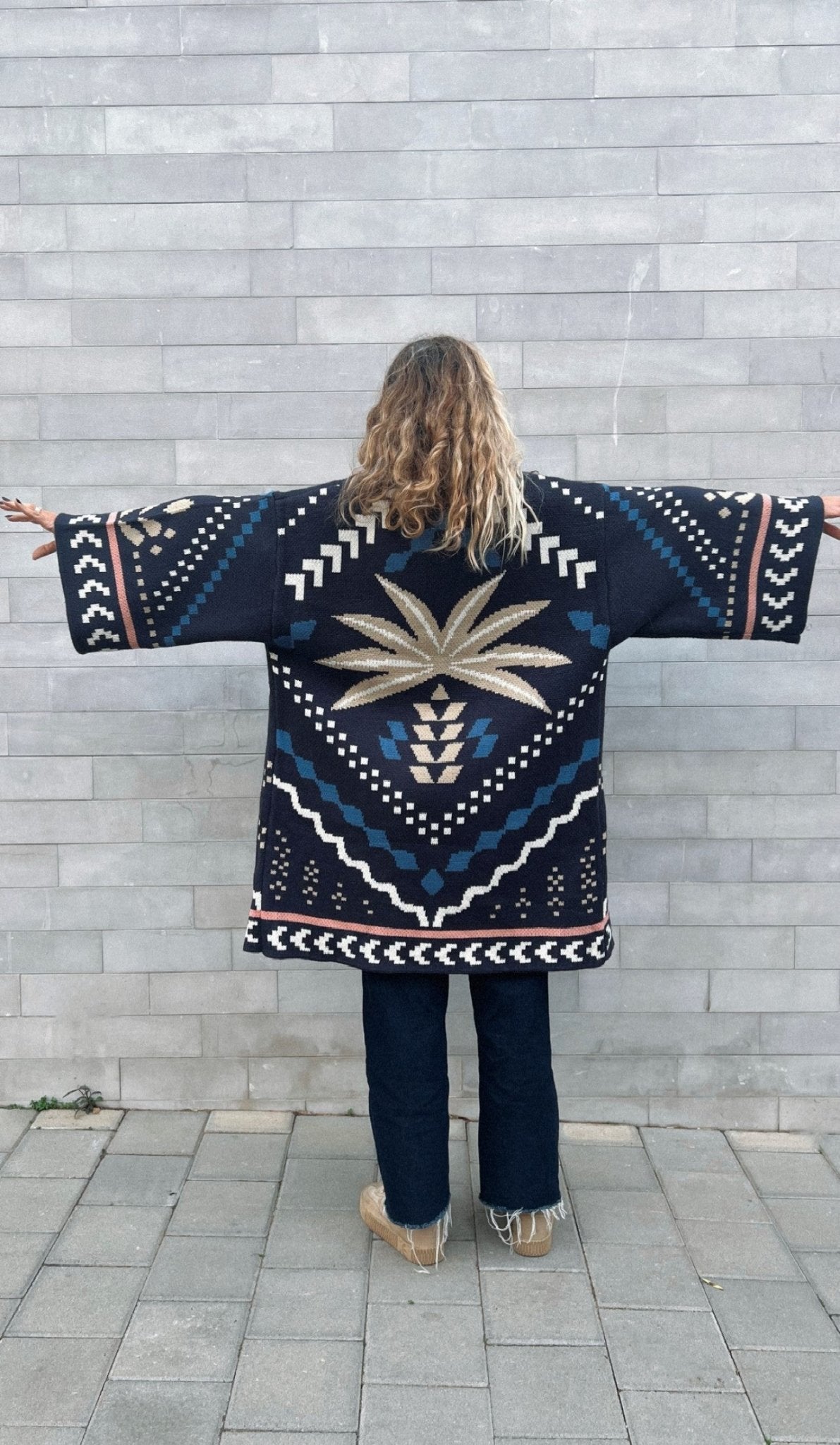 Palm Jacquard Kimono - one piece -BiliBlond Swimwear