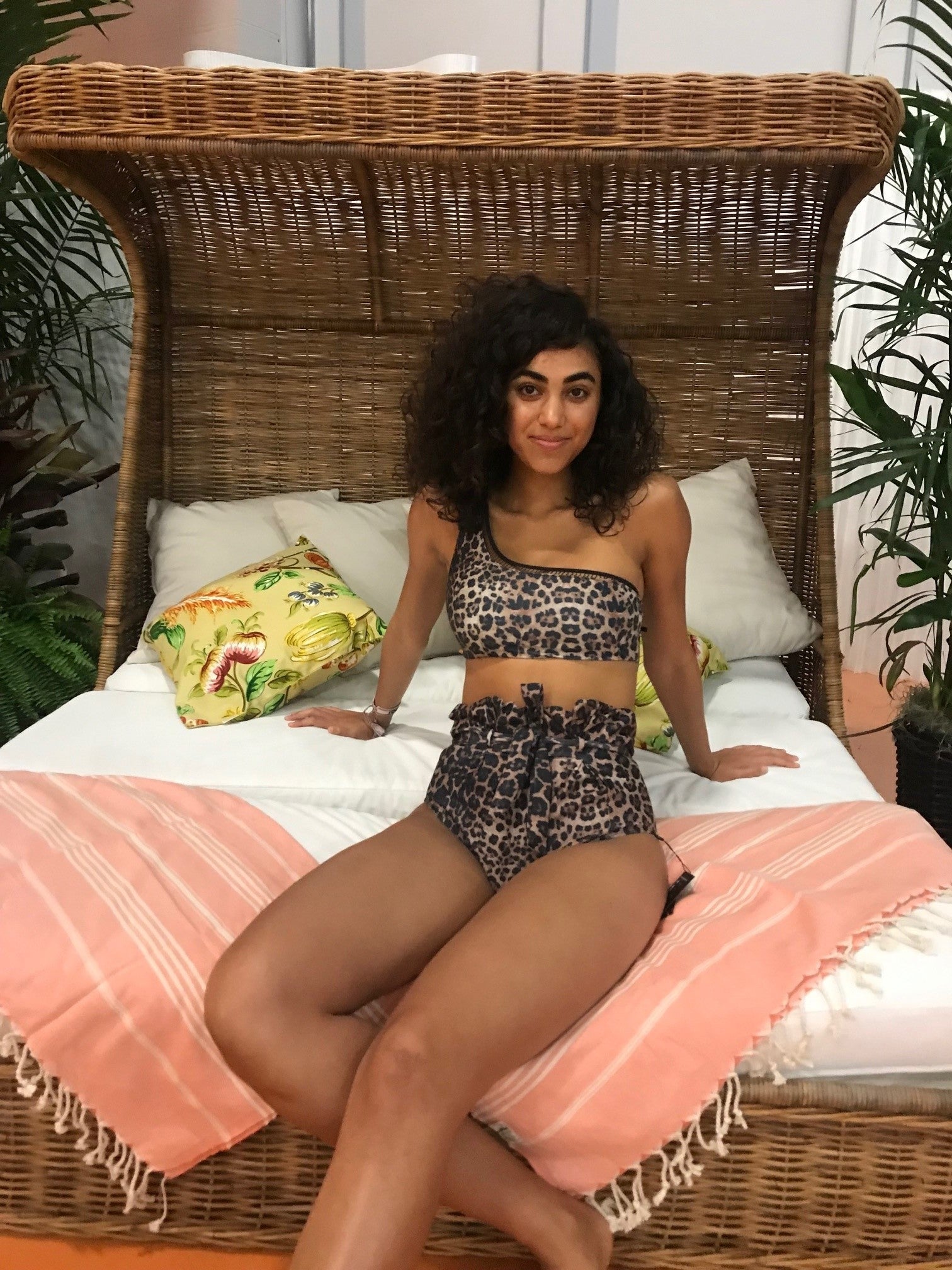 Serengeti leopard TOP - BIKINI -BiliBlond LTD