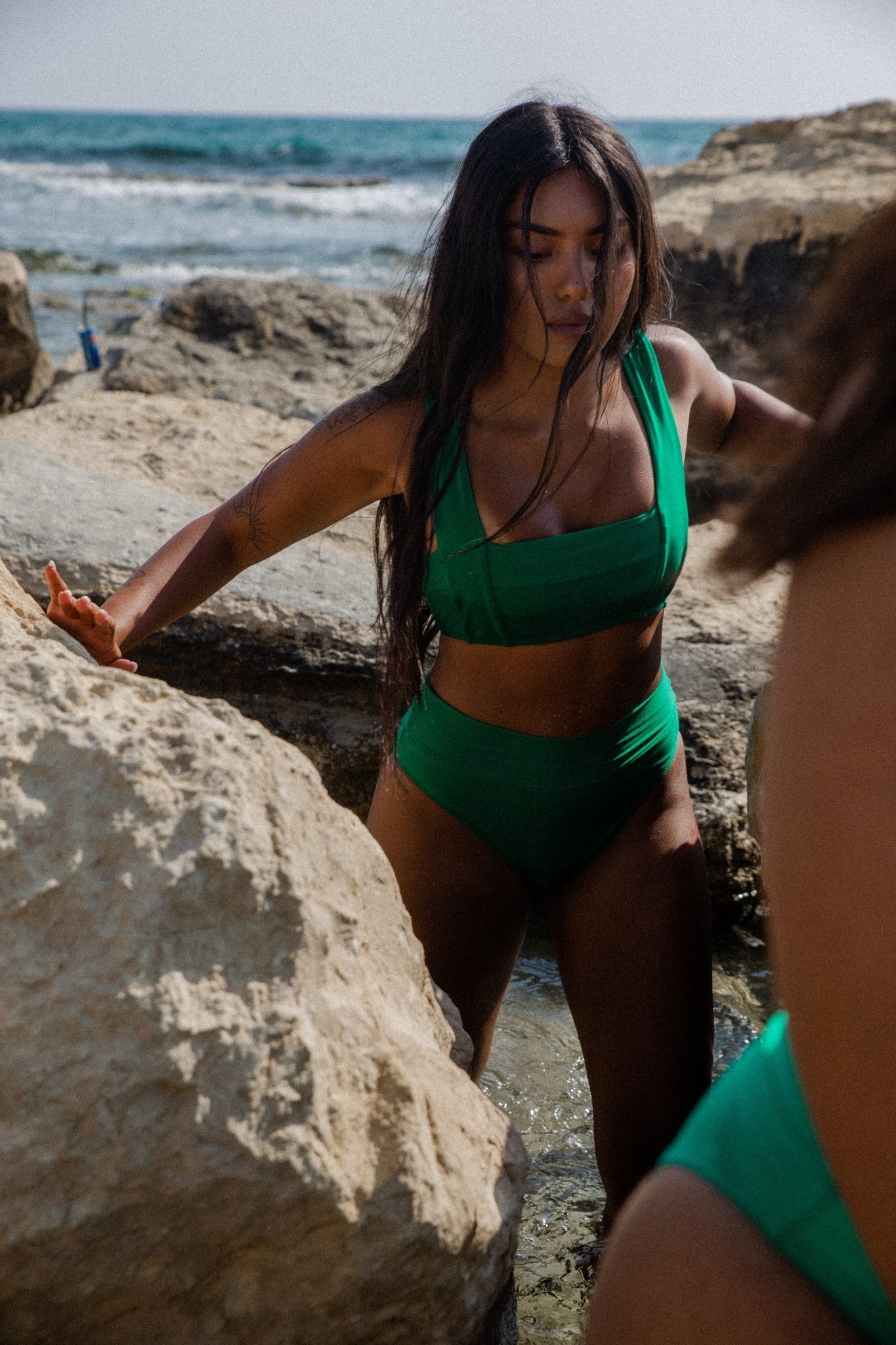 Sinai Grass green TOP - BIKINI -BiliBlond LTD