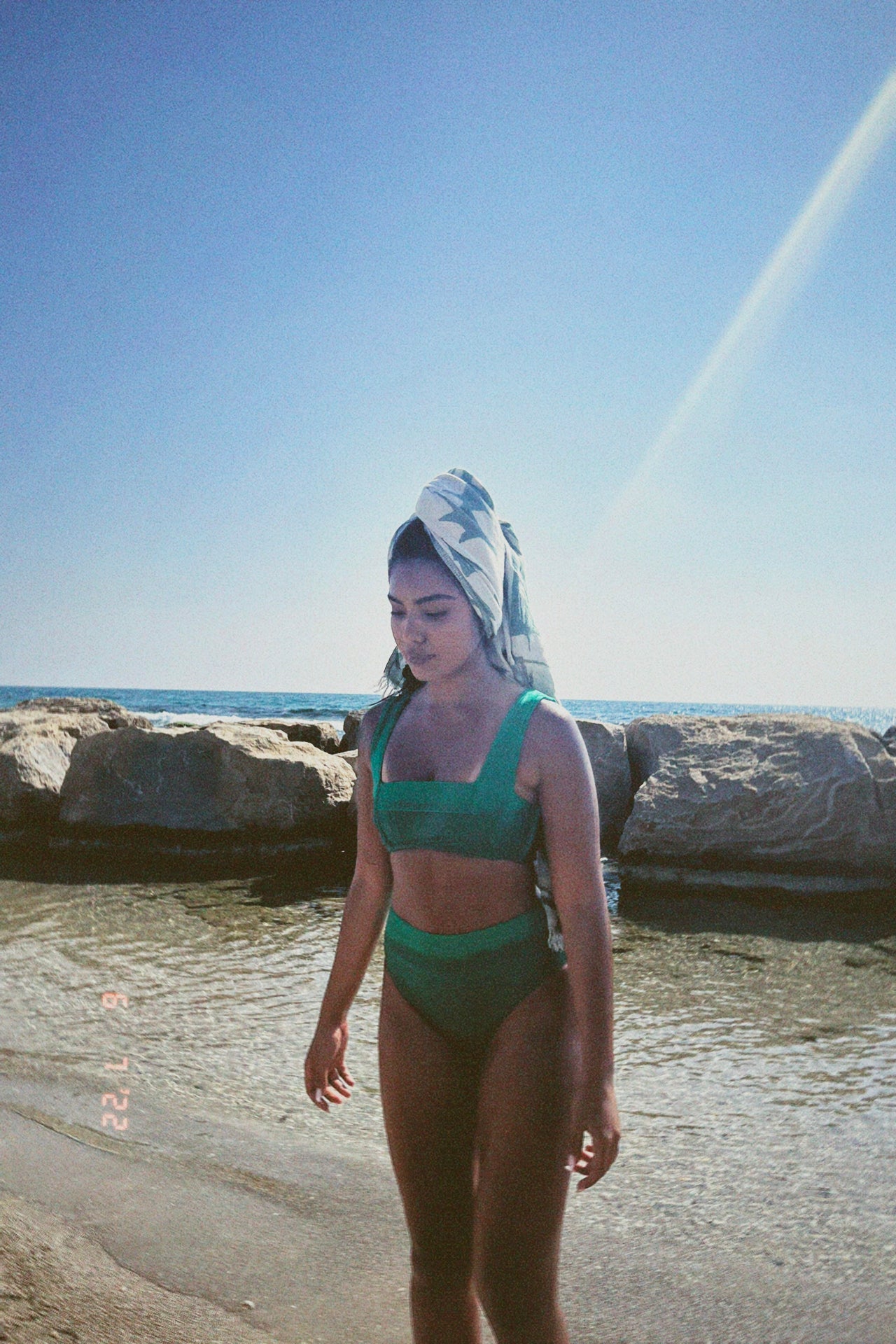 Sinai Grass green TOP - BIKINI -BiliBlond LTD