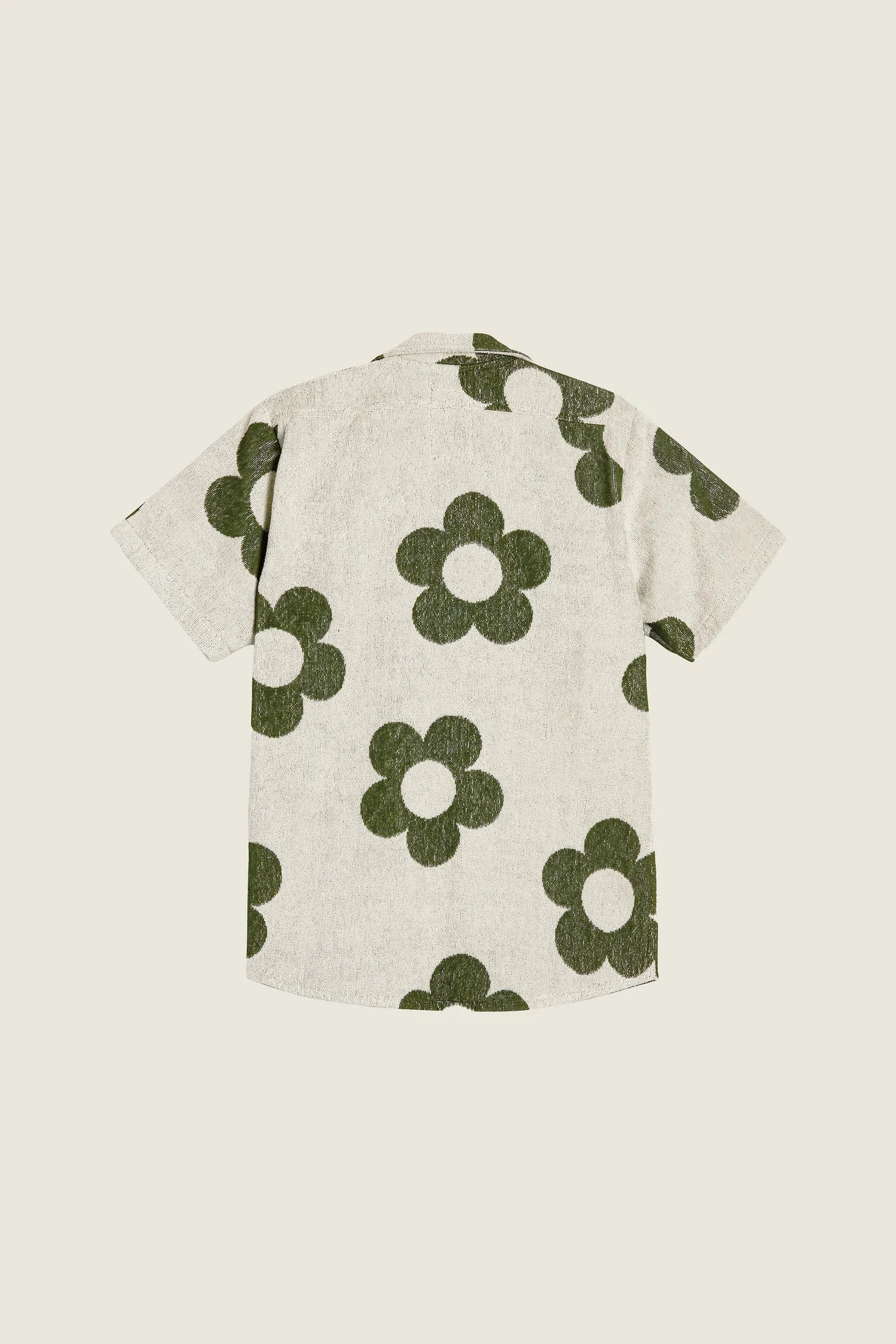 TERRY SHIRT Green flowers - jewelry -BiliBlond Swimwear