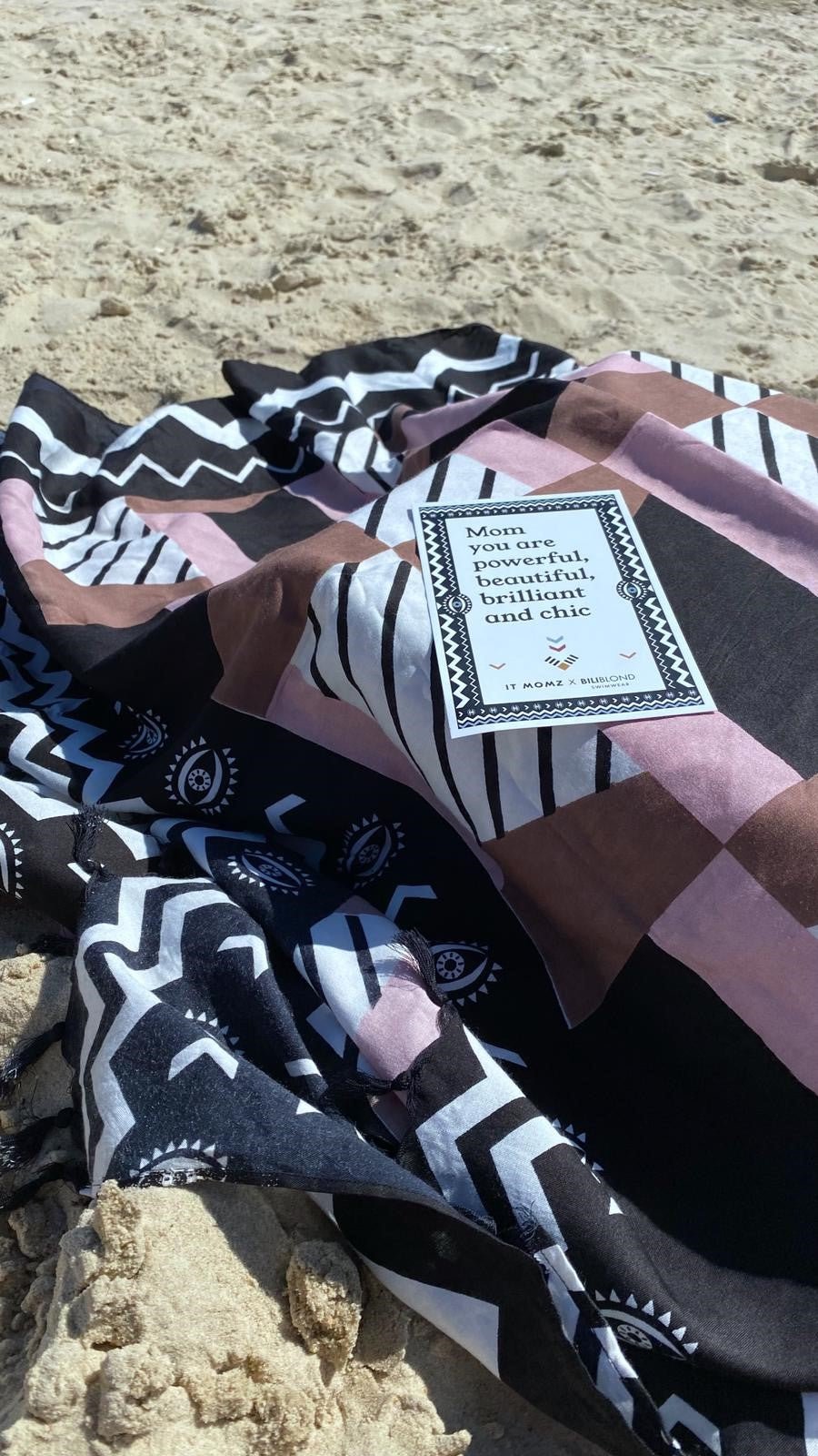 The pink Brown Sarong - gallabia -BiliBlond LTD
