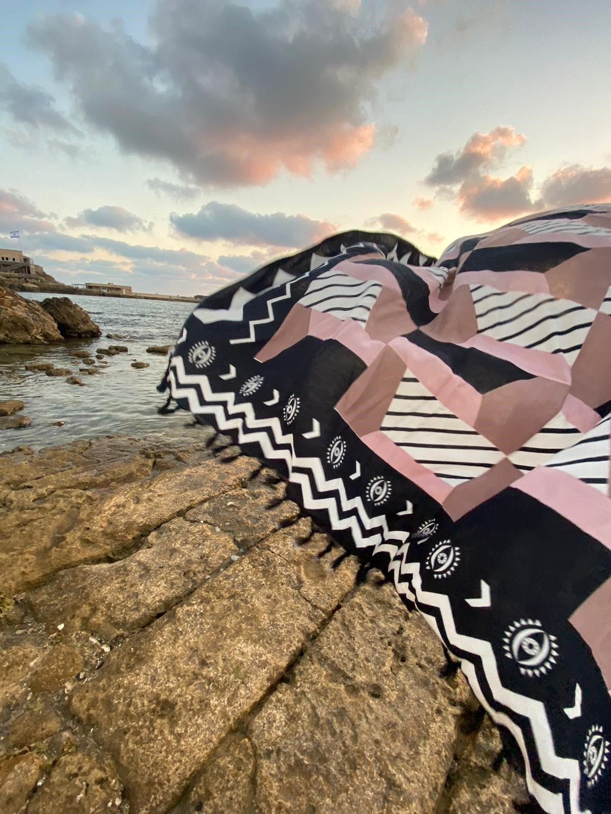 The pink Brown Sarong - gallabia -BiliBlond LTD