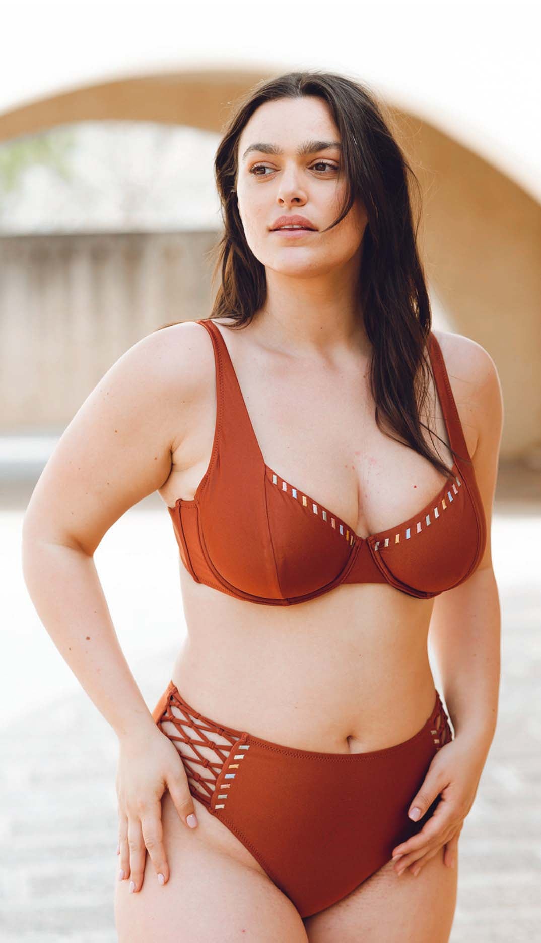 Top Brown Sidni Ali - BIKINI -BiliBlond LTD