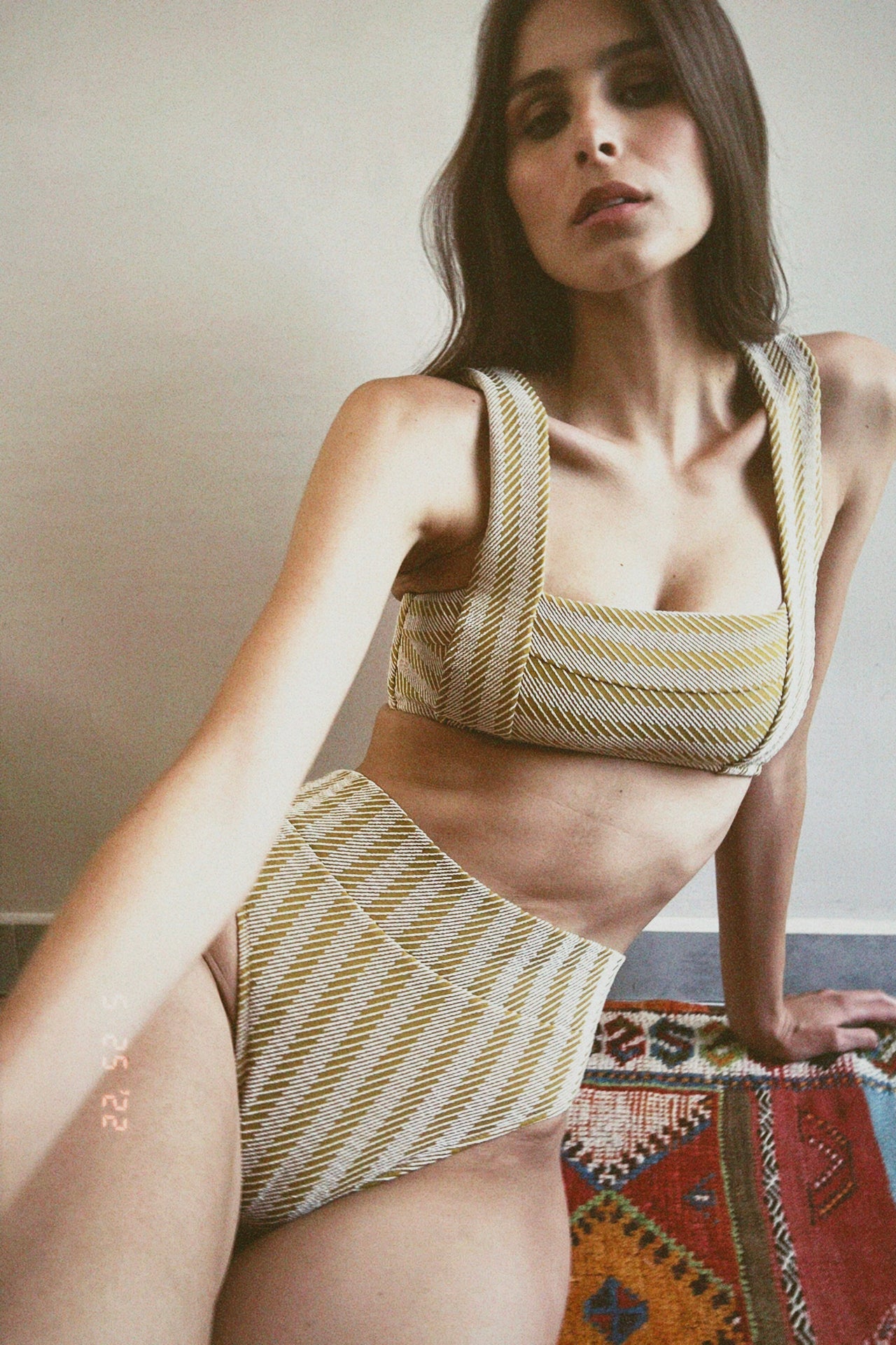 UNDER HIGH YUMI Sand fabric - BIKINI -BiliBlond LTD