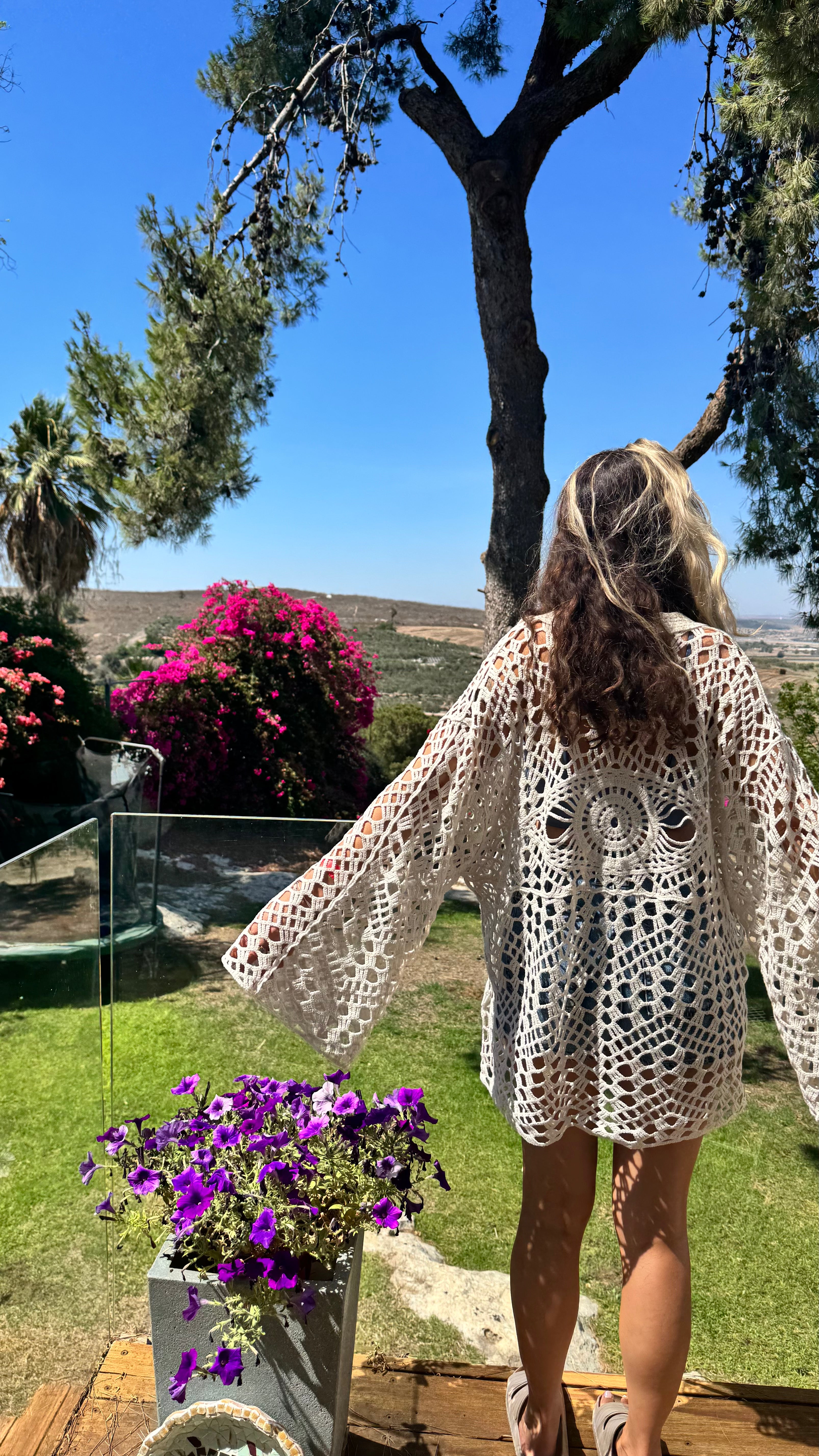 Crochet cover shirt