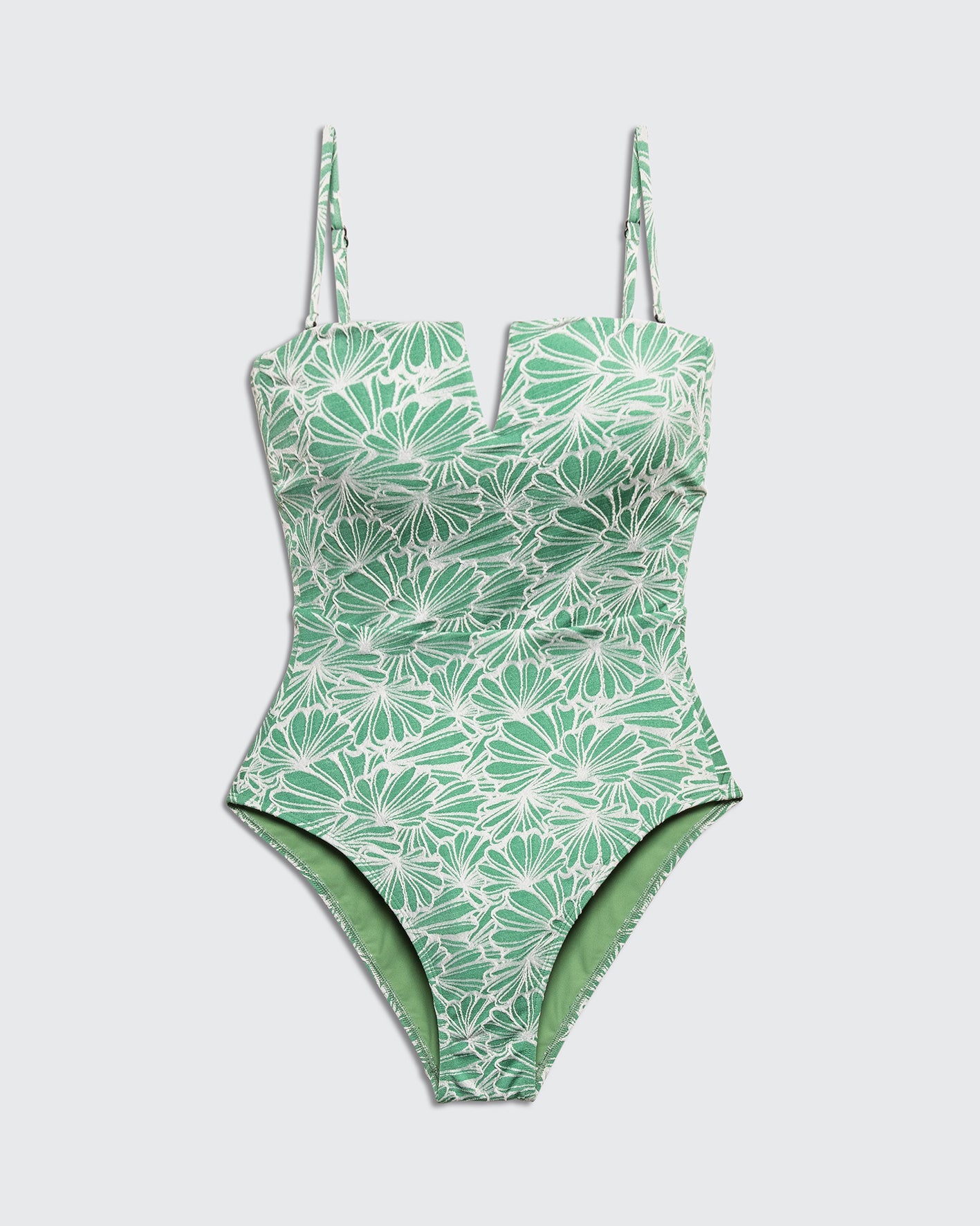 Alaska Green Flowers - one piece -BiliBlond Swimwear