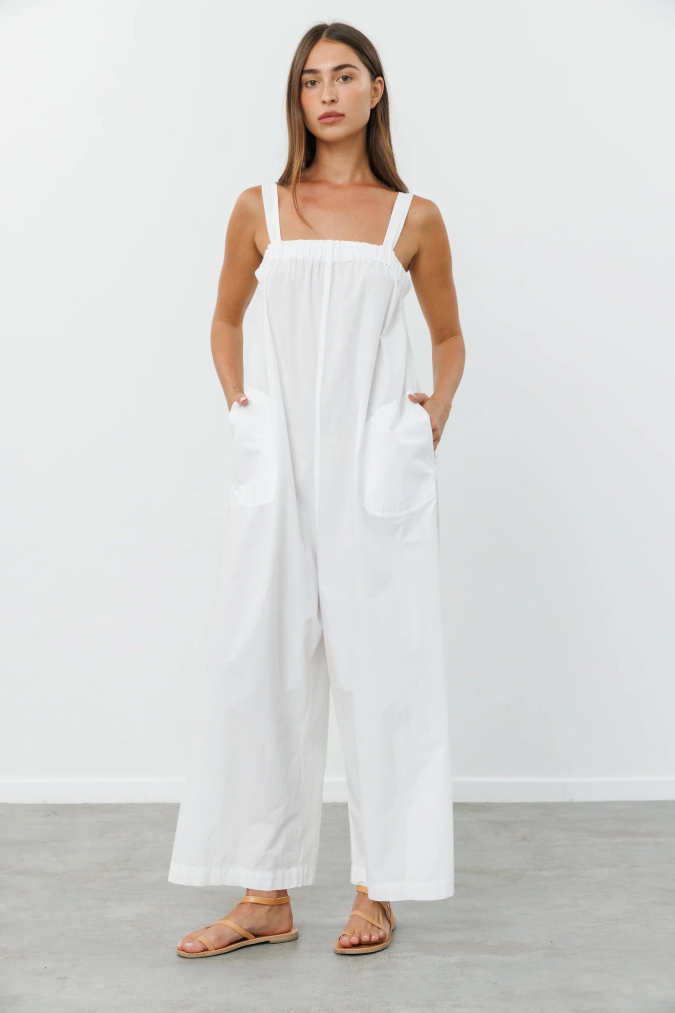 BELA OVERALL White - gallabia - BiliBlond Swimwear