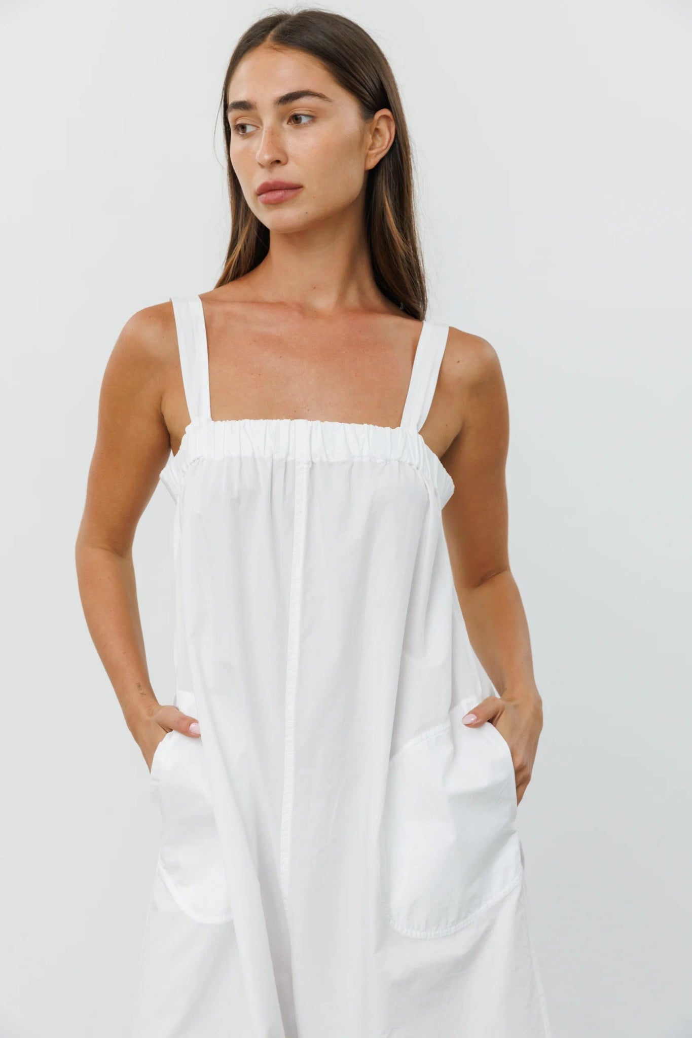 BELA OVERALL White - gallabia - BiliBlond Swimwear