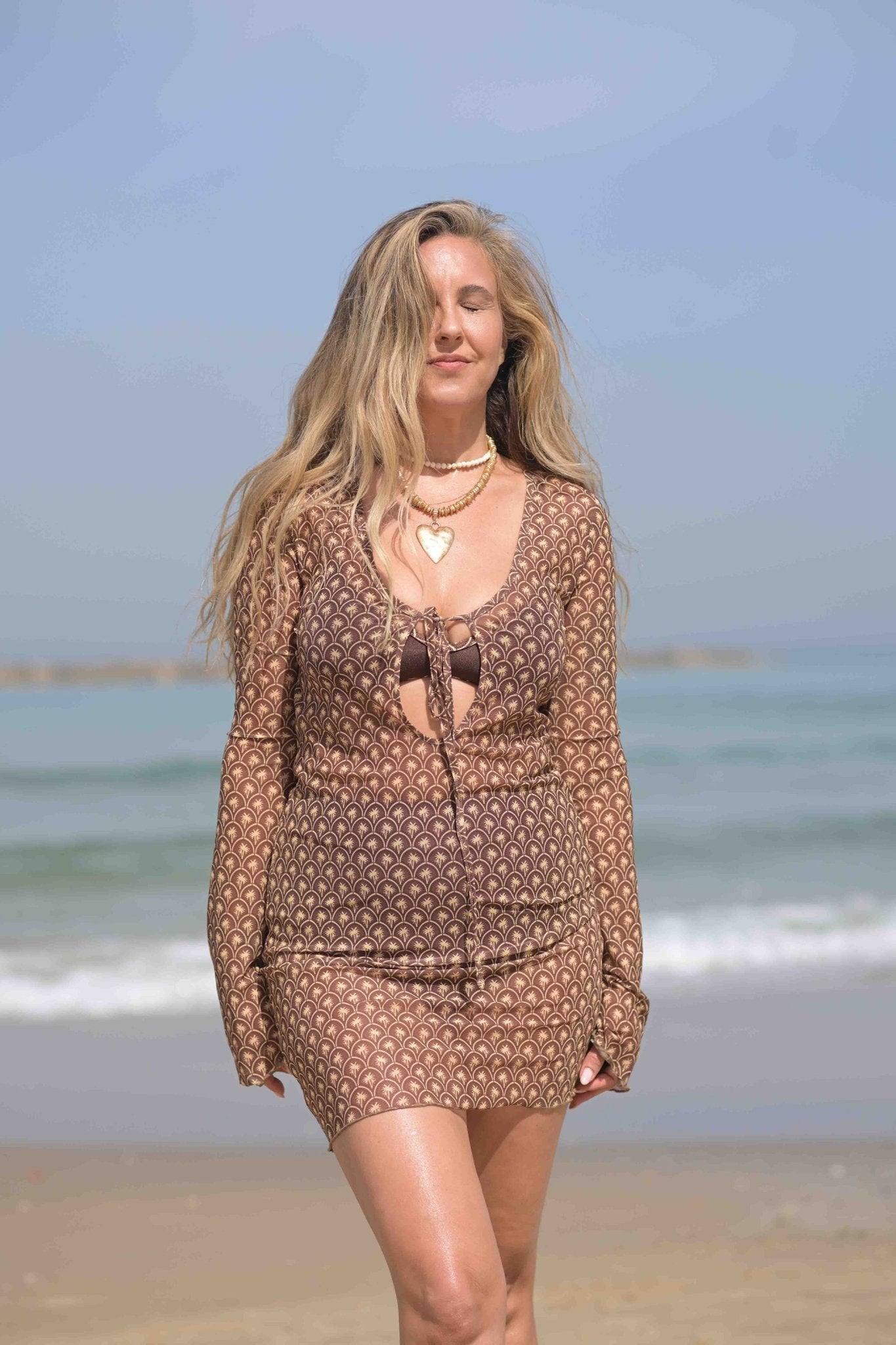 Bilis palms dress Coming soon - gallabia - BiliBlond Swimwear