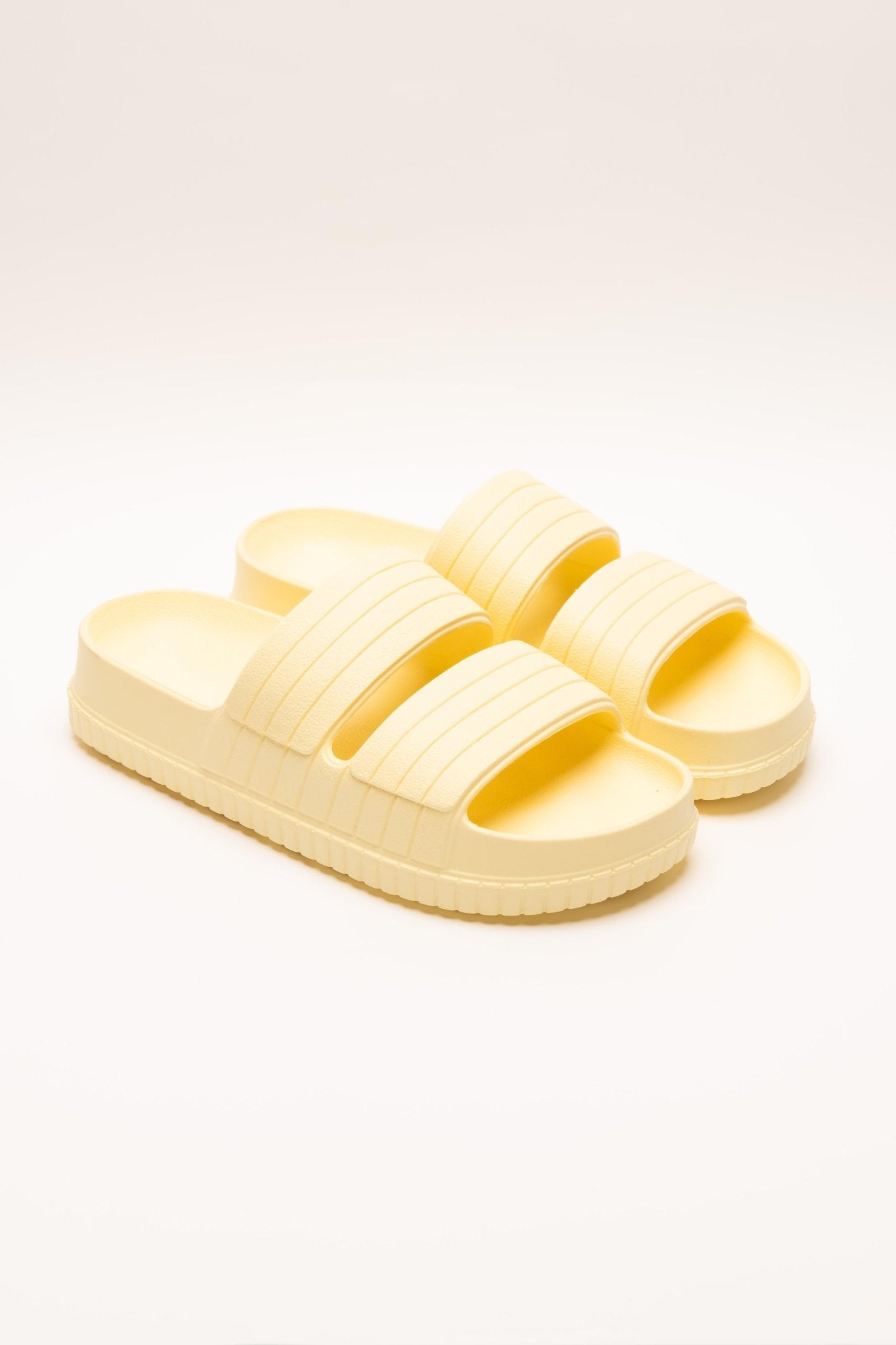 BIV Butter Yellow Sandals - BiliBlond Swimwear