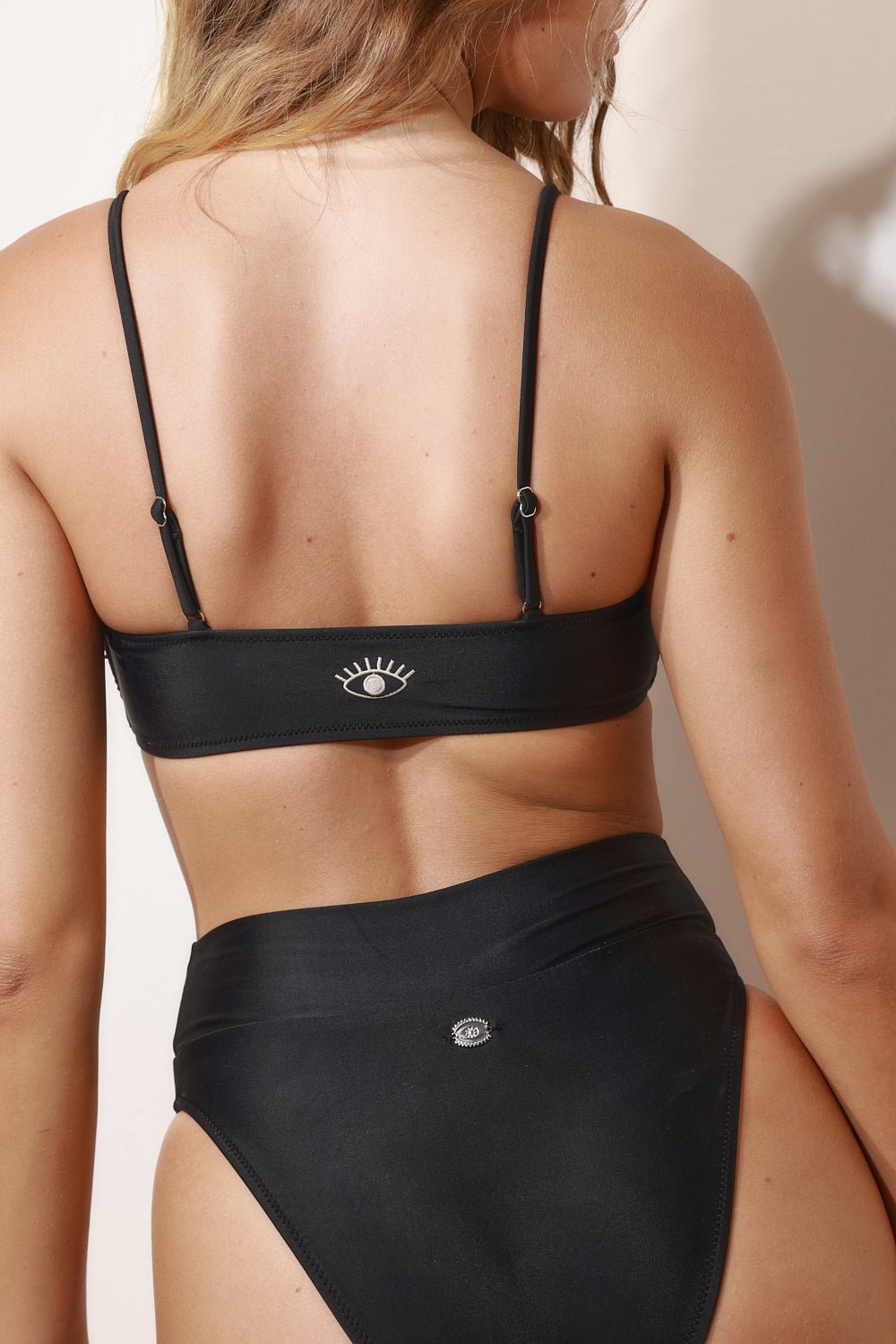 Diamond Top Black - Bikini -BiliBlond Swimwear