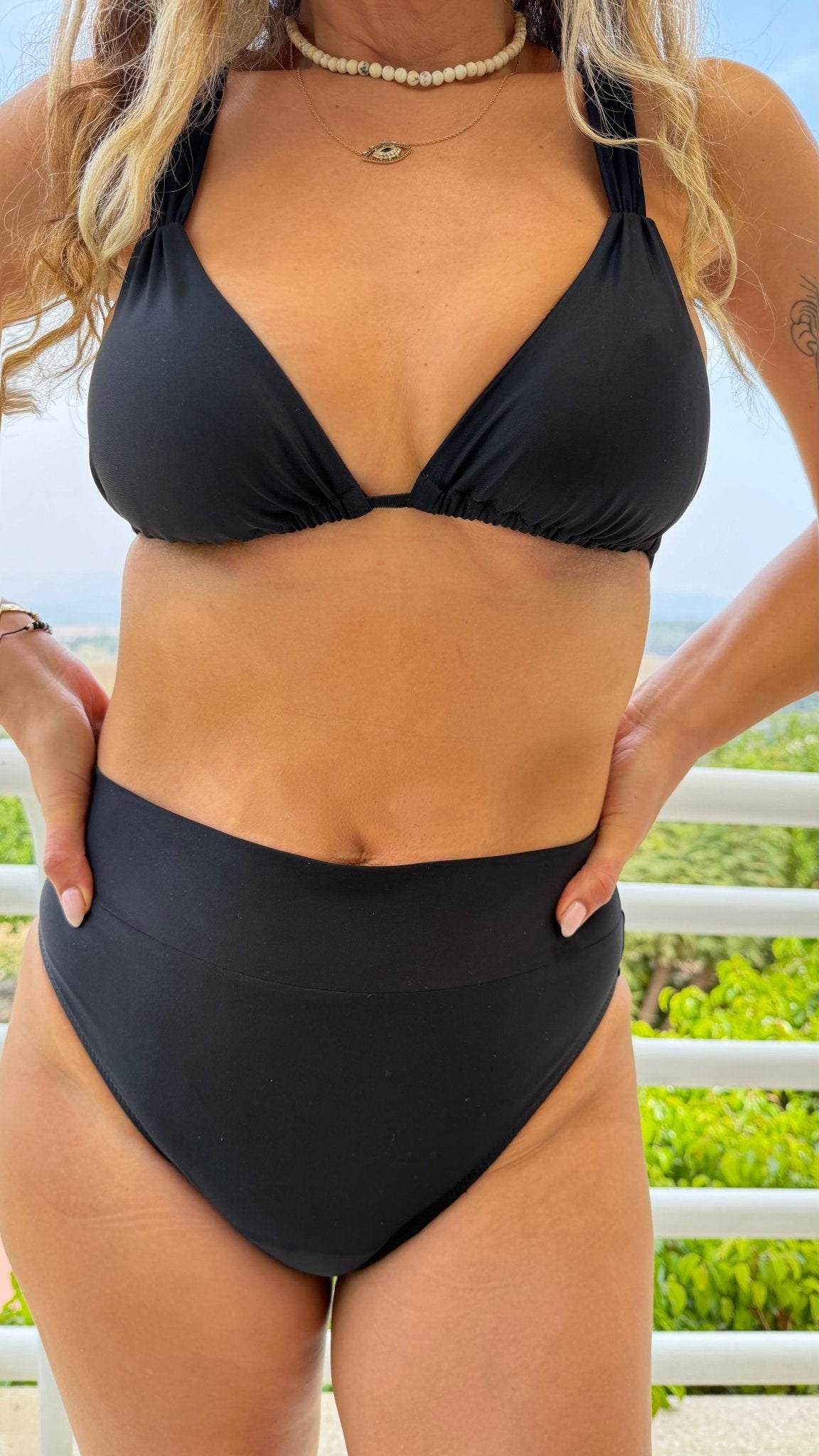 Ellie Top Black - BIKINI - BiliBlond Swimwear