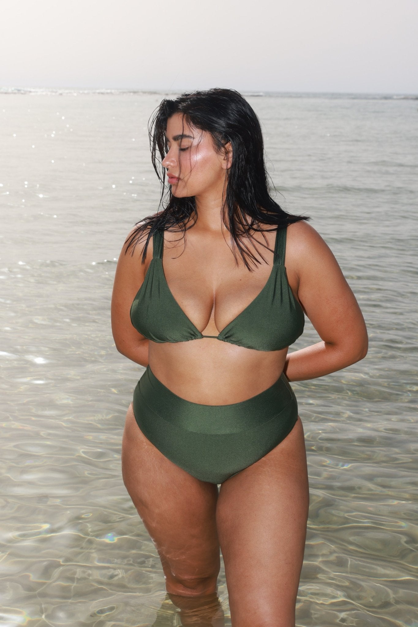 Ellie Top Jungle Green - BIKINI - BiliBlond Swimwear