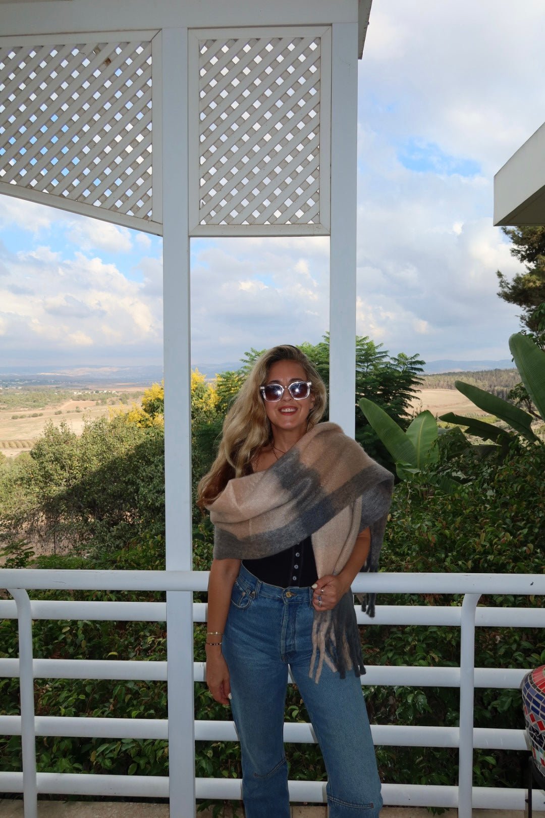 Fringed Scarf - knit set -BiliBlond Swimwear