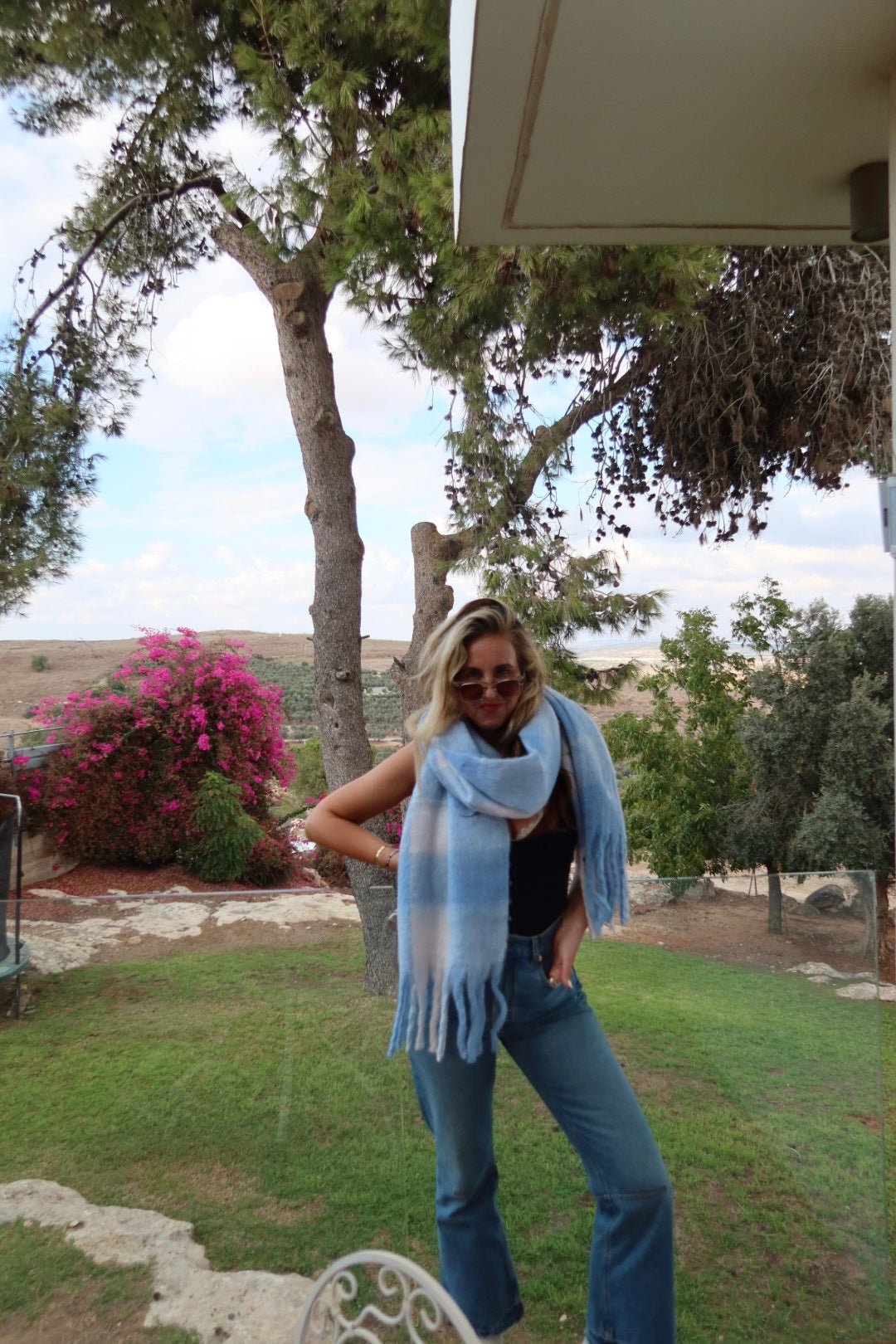 Fringed Scarf - knit set -BiliBlond Swimwear
