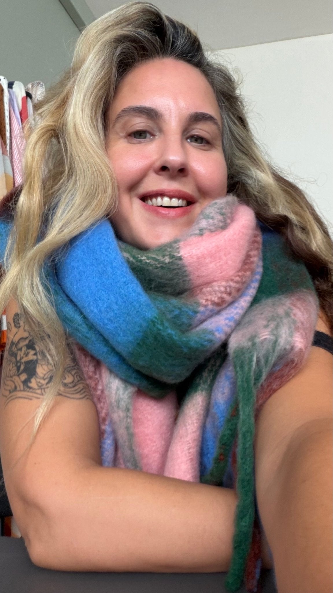 Fringed Scarf Pink - BiliBlond Swimwear