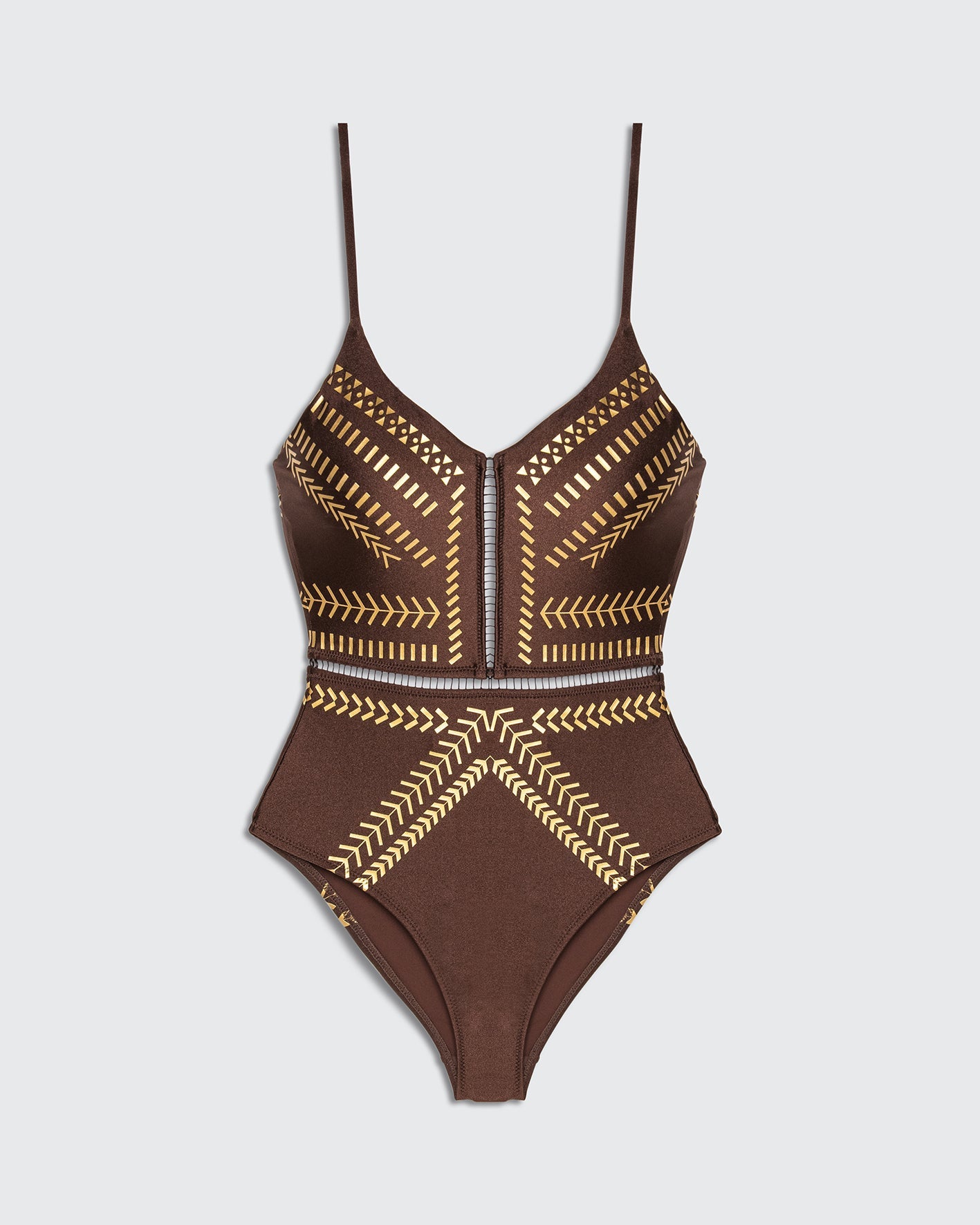 Kim Brown Gold - one piece -BiliBlond Swimwear