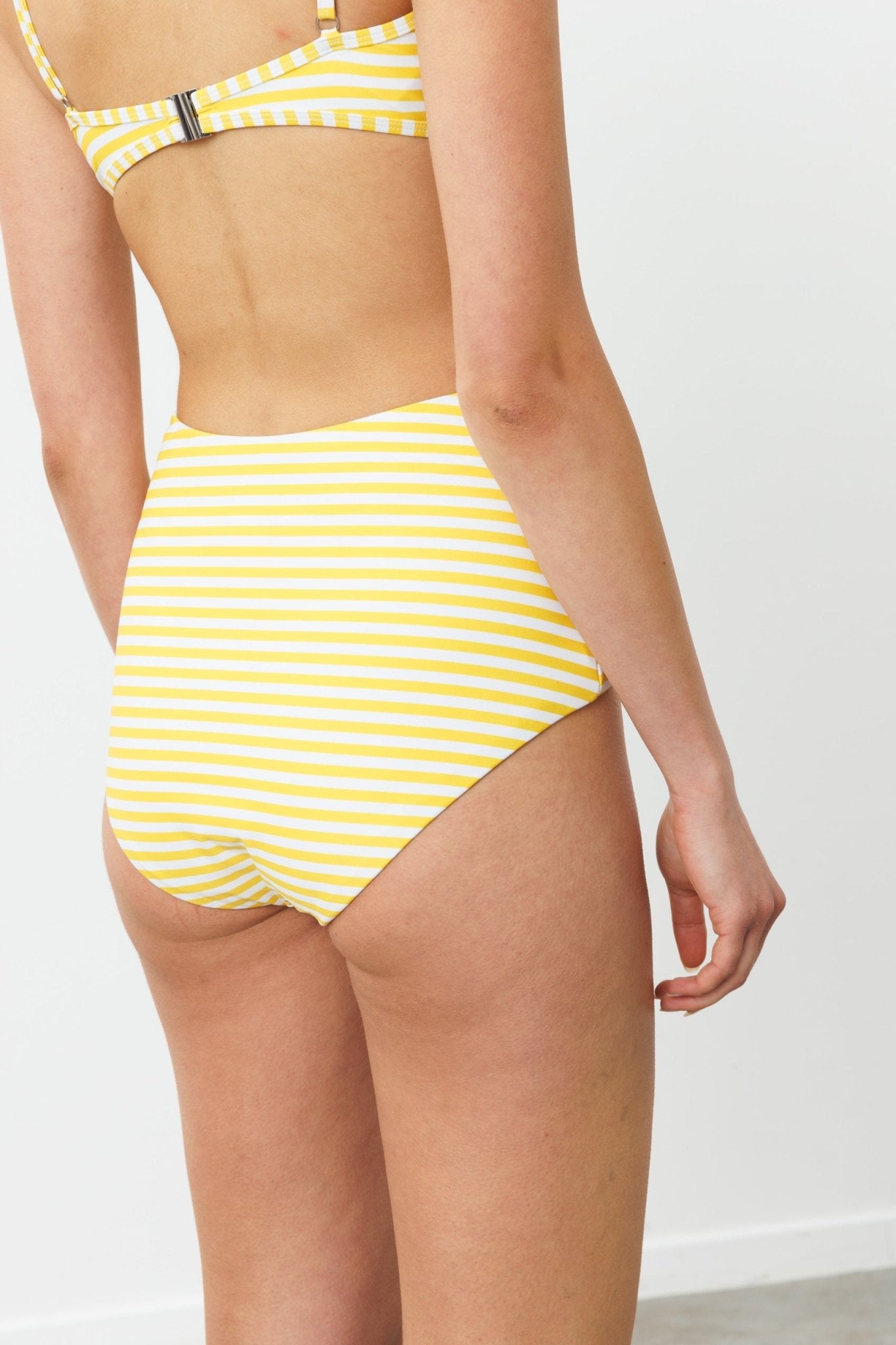 MEDITERRANEAN BOTTOM Yellow stripes - BIKINI - BiliBlond Swimwear