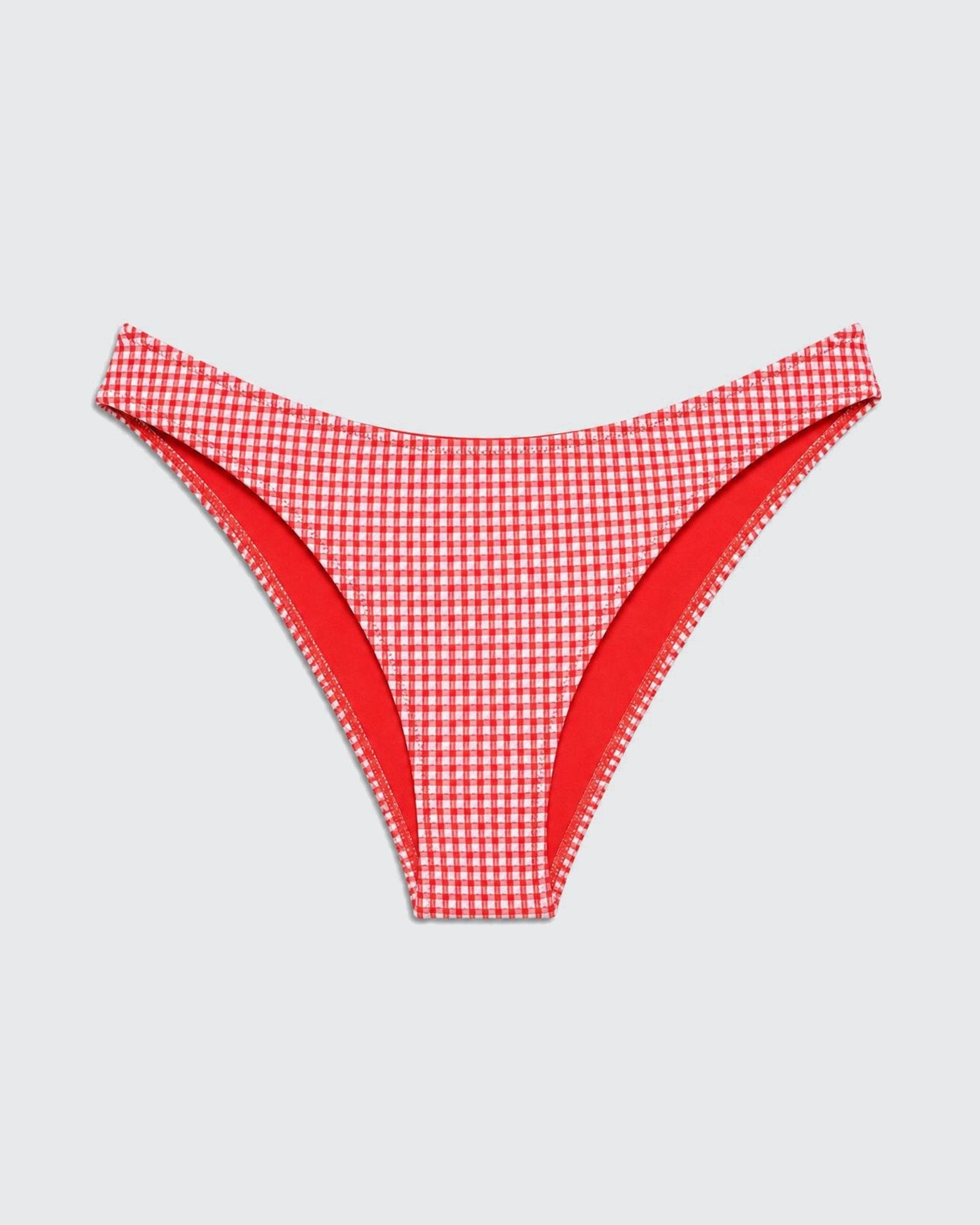 Negev Bottom Red Plaid - BIKINI - BiliBlond Swimwear