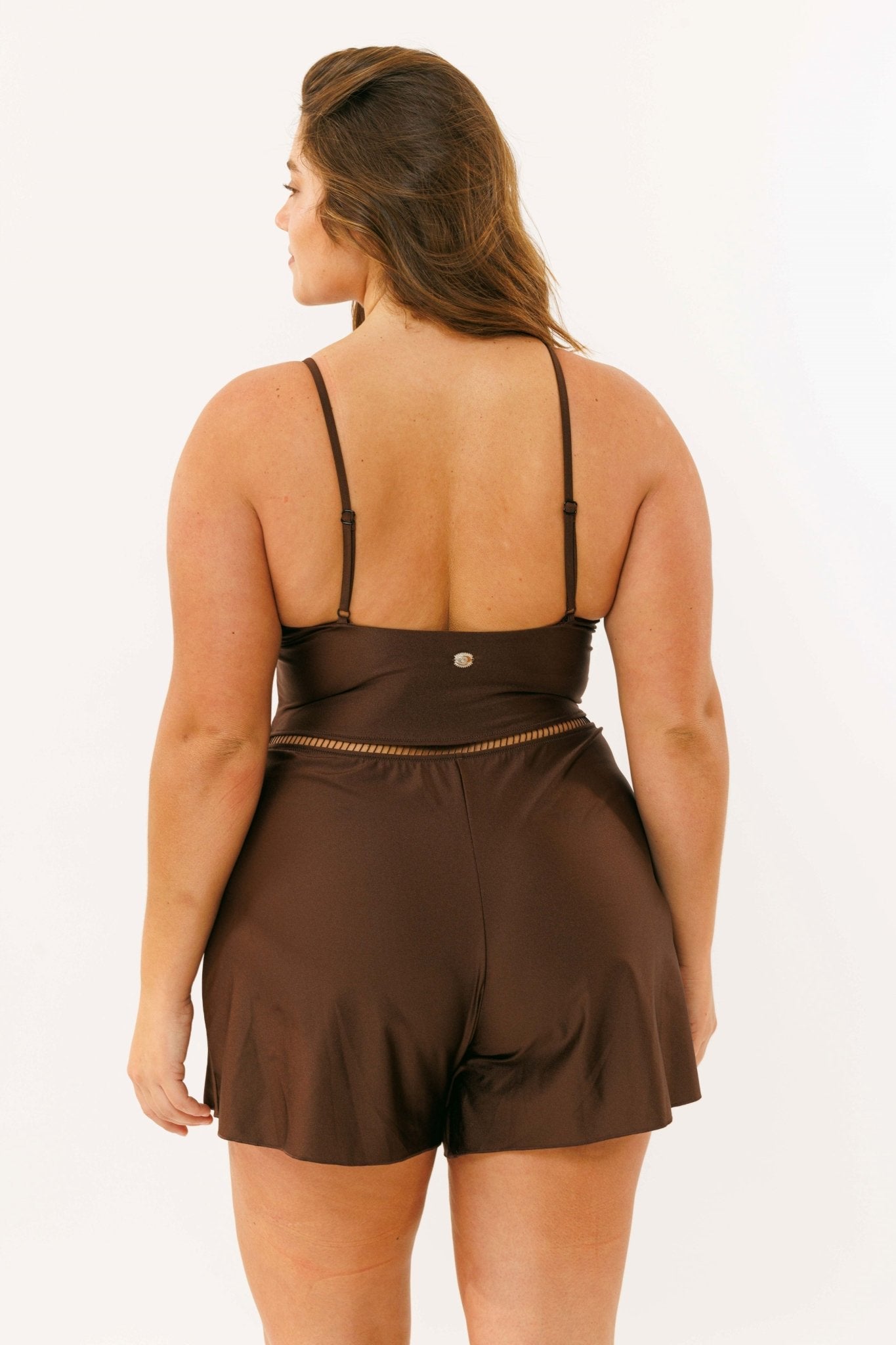 Overall Dark Brown - one piece - BiliBlond Swimwear