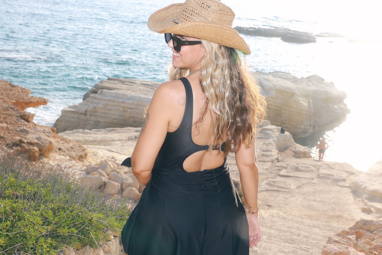 Overall Nile Black - one piece -BiliBlond Swimwear