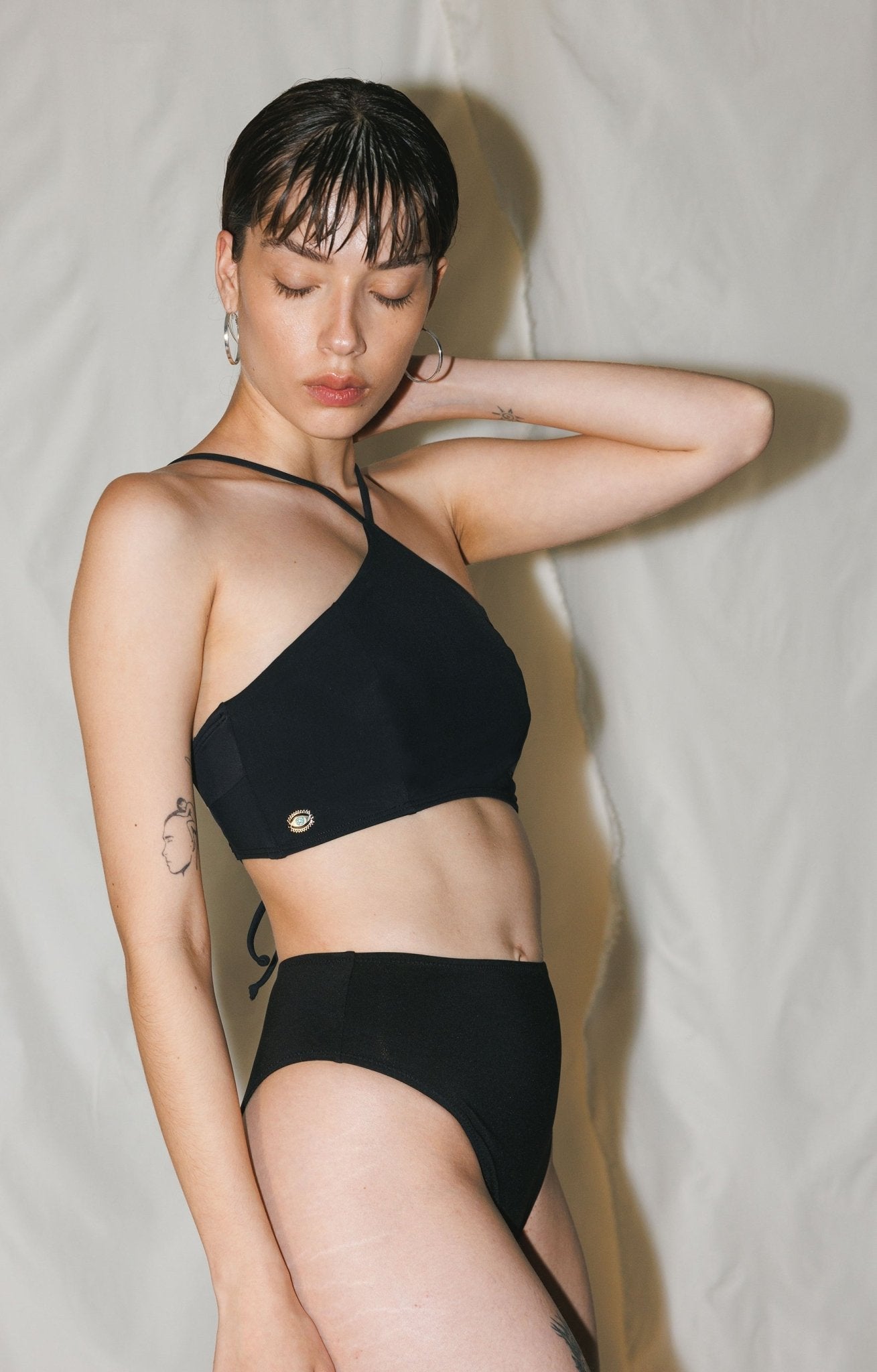 PACIFIC TOP BLACK - one piece -BiliBlond Swimwear