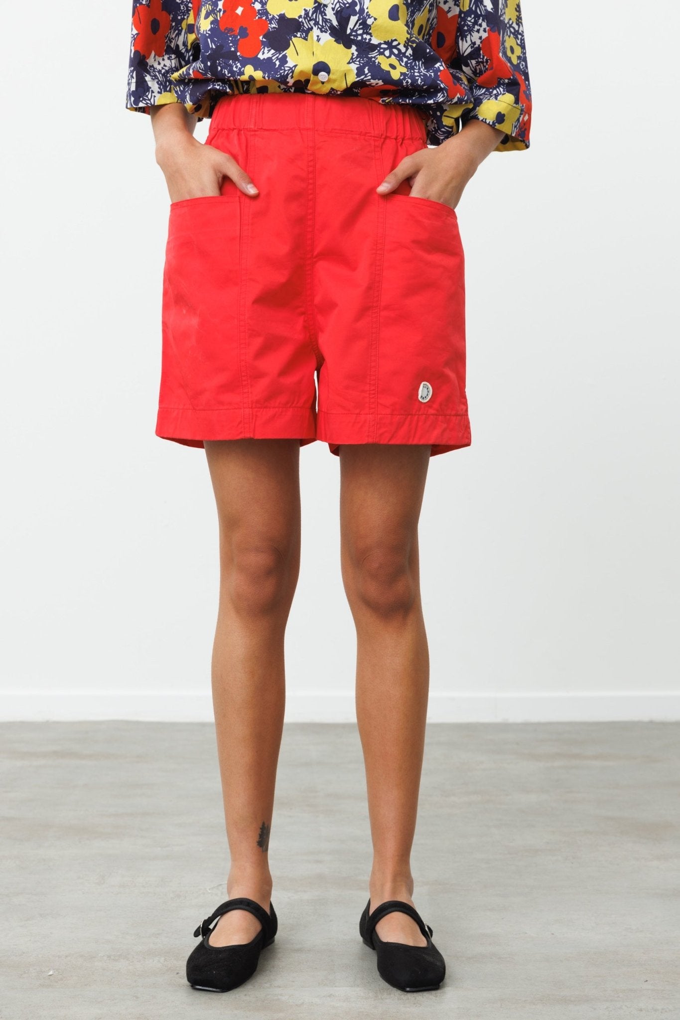 Pnina Shorts Red - gallabia - BiliBlond Swimwear